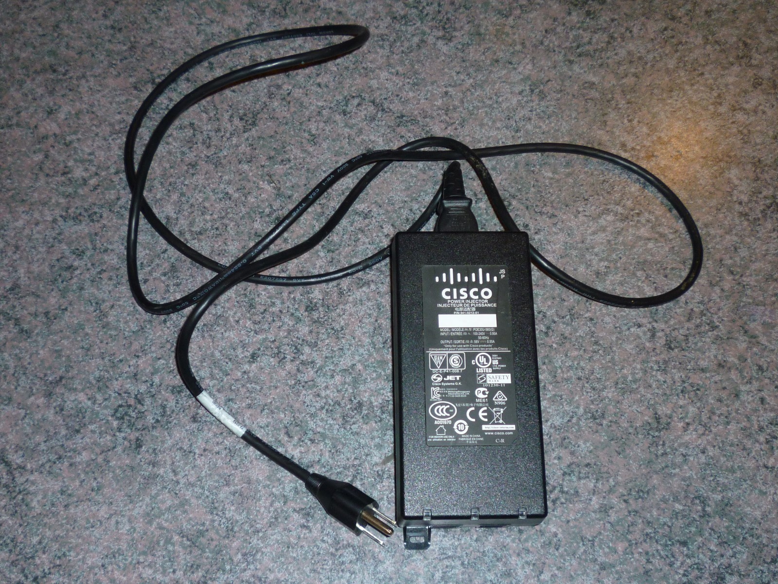 Genuine OEM CISCO Power Injector 341-0212-01 POE30U-560(G) Aironet AIR-PWRINJ4