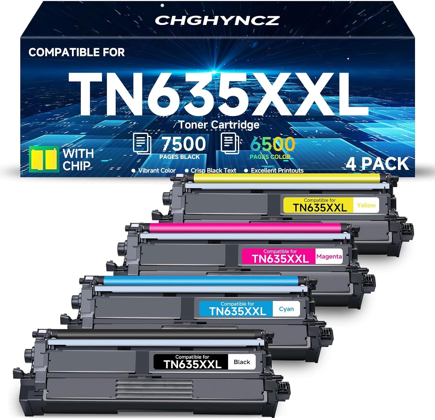 TN635XXL Toner Cartridge for Brother HL-L8430CDW/MFC-L8730CDW & MFC-EX575 Series