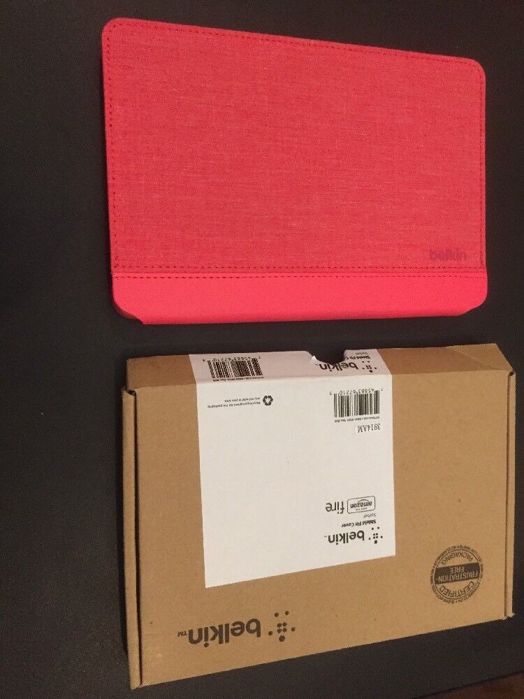 Belkin Shield Fit Cover for Amazon Fire - Sorbet Pink NEW NEVER USED