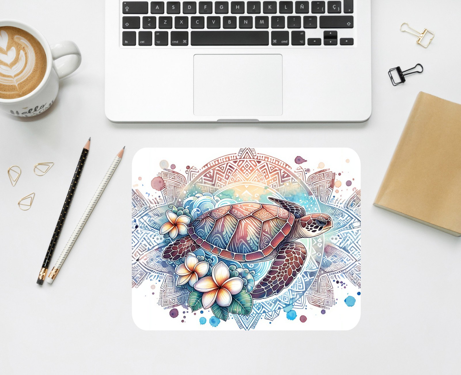 Sea Turtle Mouse Pad: Personalized Ocean Desk Accessory