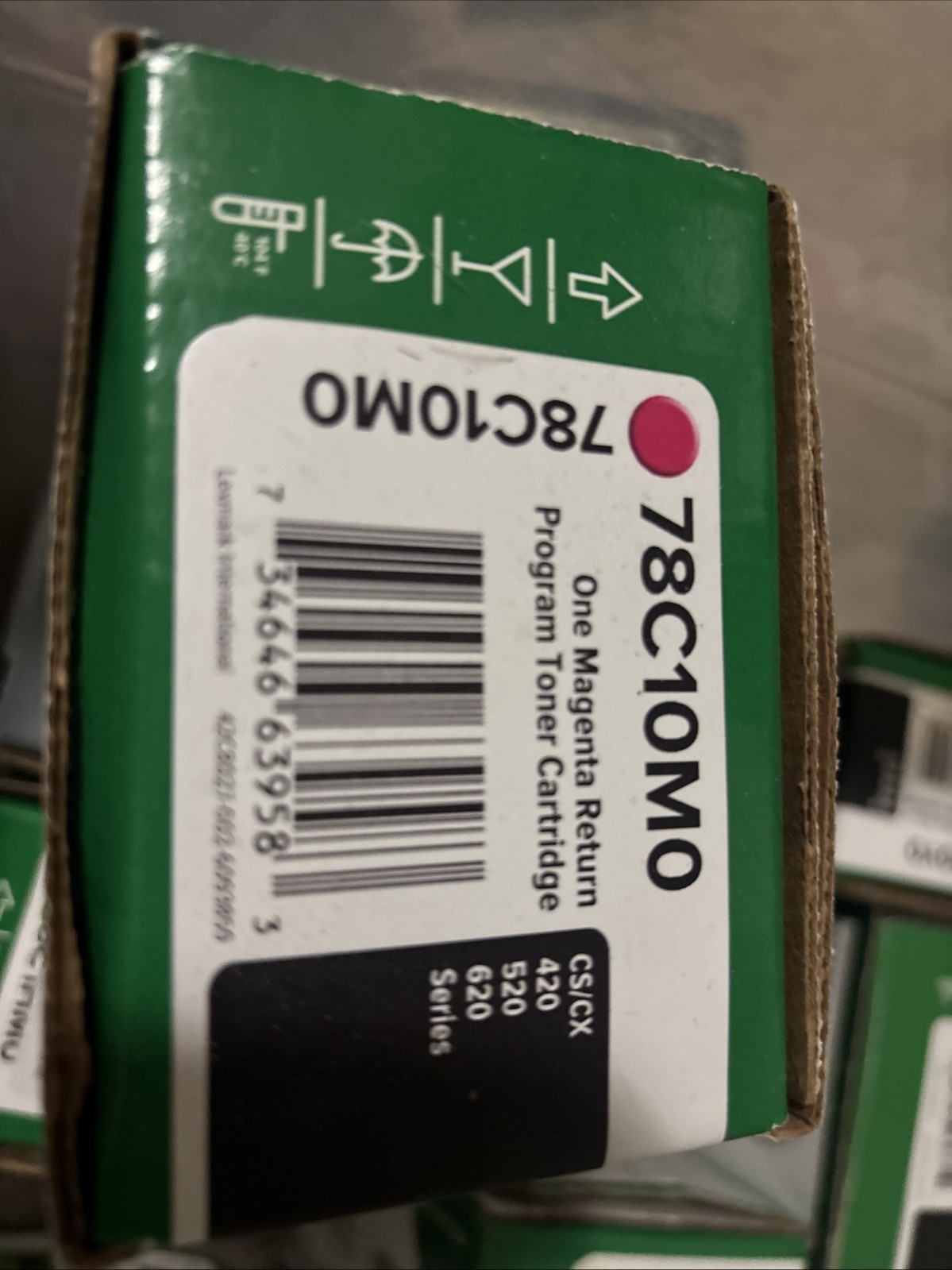 Lexmark 78C10M0 Return Program Toner Cartridge - Magenta - OEM SEALED