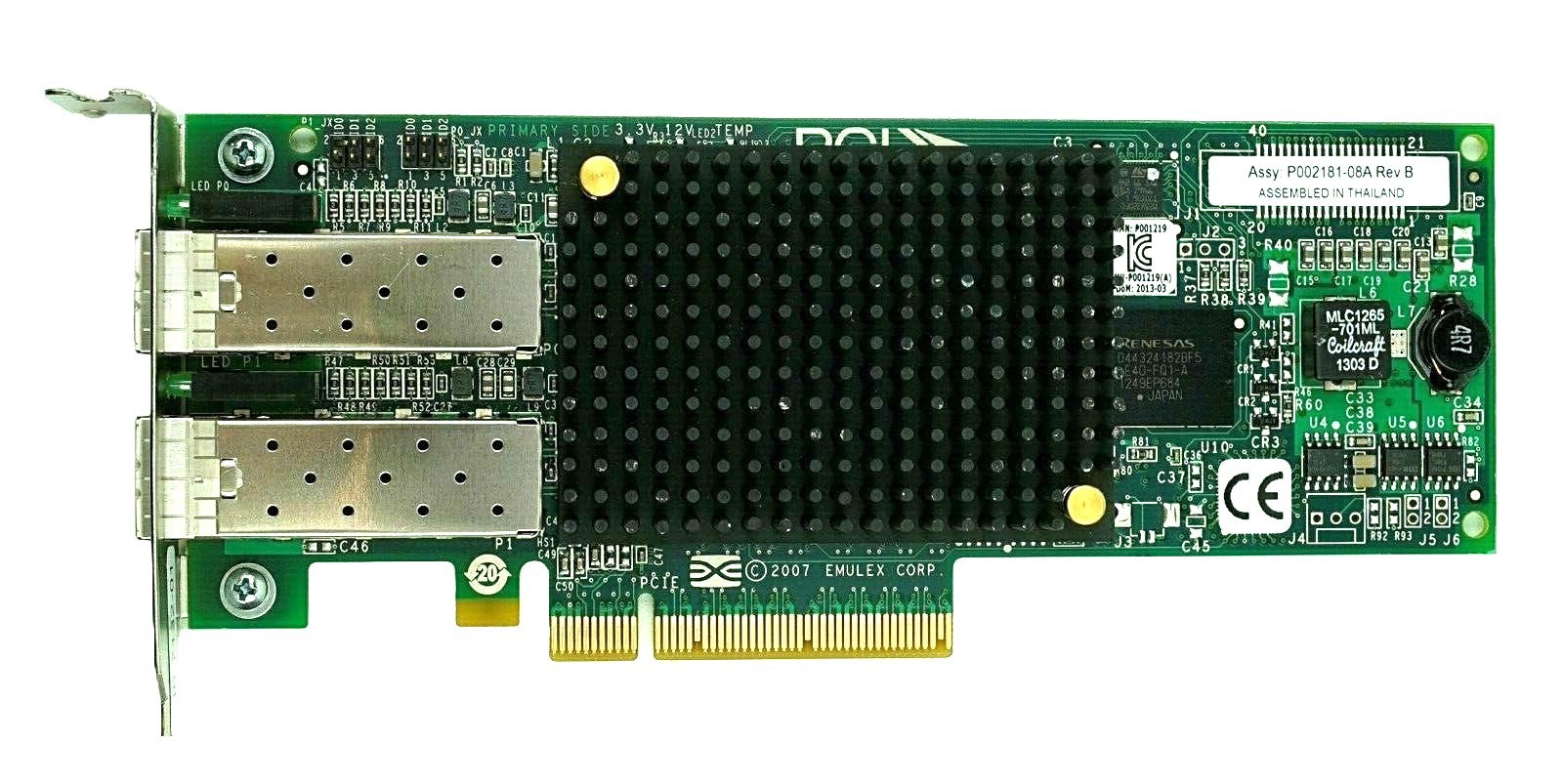 Network interface card Sun Oracle LPe12002 2x8Gb FC PCIe 2.0 x8 ADAPTER 7053434