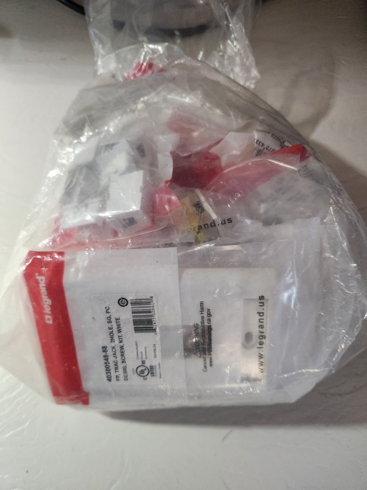 LEGRAND/ORTRONICS t600-88 Cat6 Jcks/2prt Plate/blank Osortment. New