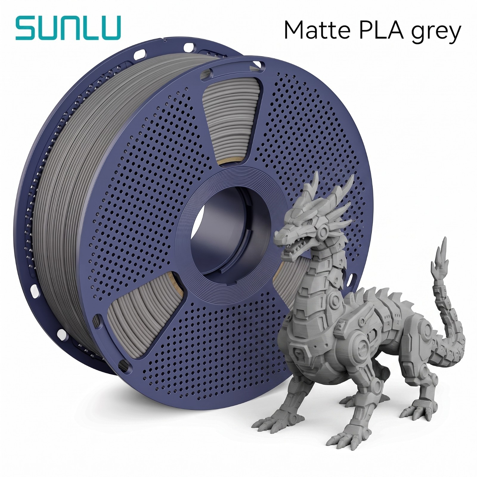 [ Buy 10 Pay 6] SUNLU PLA Matte 1kg 1.75mm Smooth Easy Print Reusable Spool