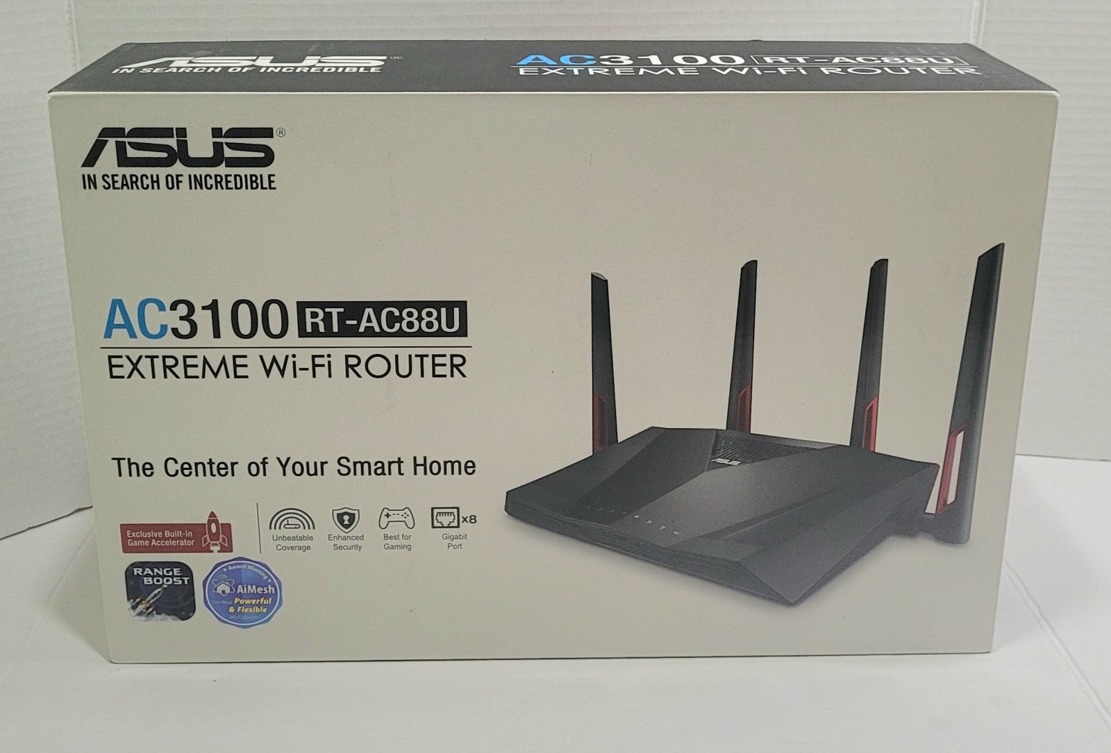 ASUS AC3100 RT-AC88U Extreme Wi-Fi Router Fully Tested With All Factory Items 