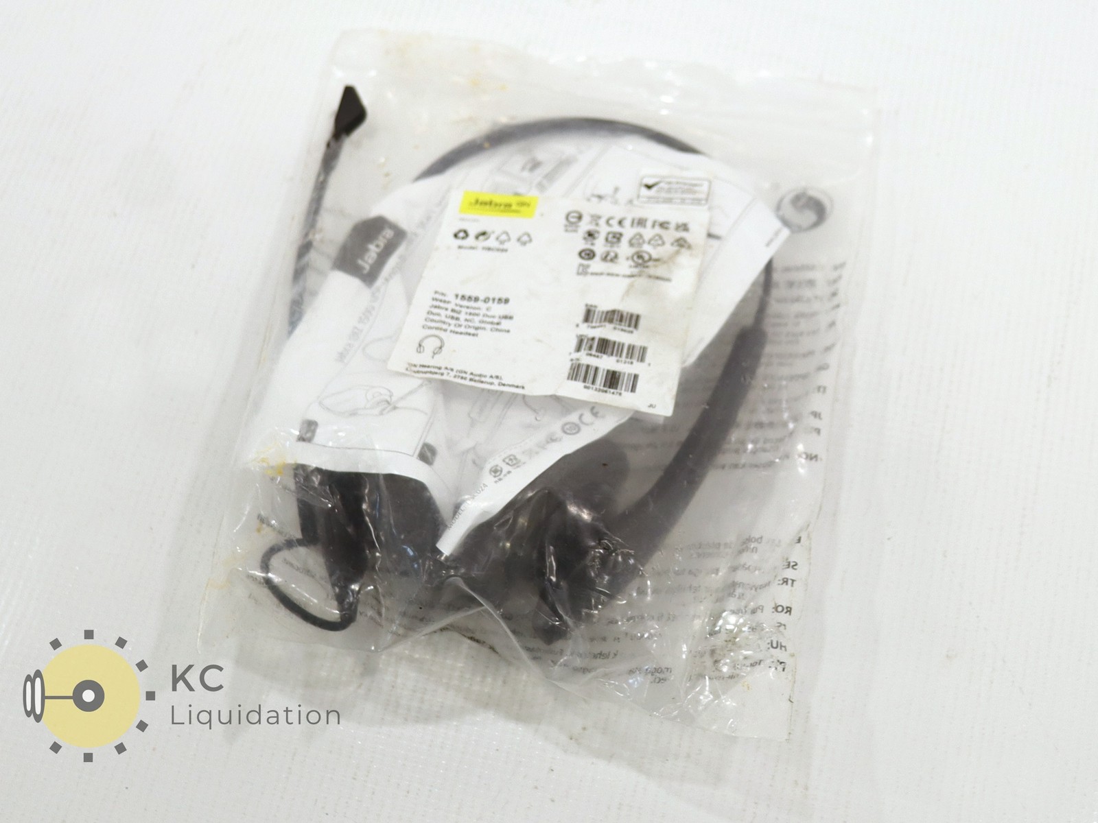 Jabra BIZ 1500 Duo USB  1559-0159 W45P Black Corded Headset