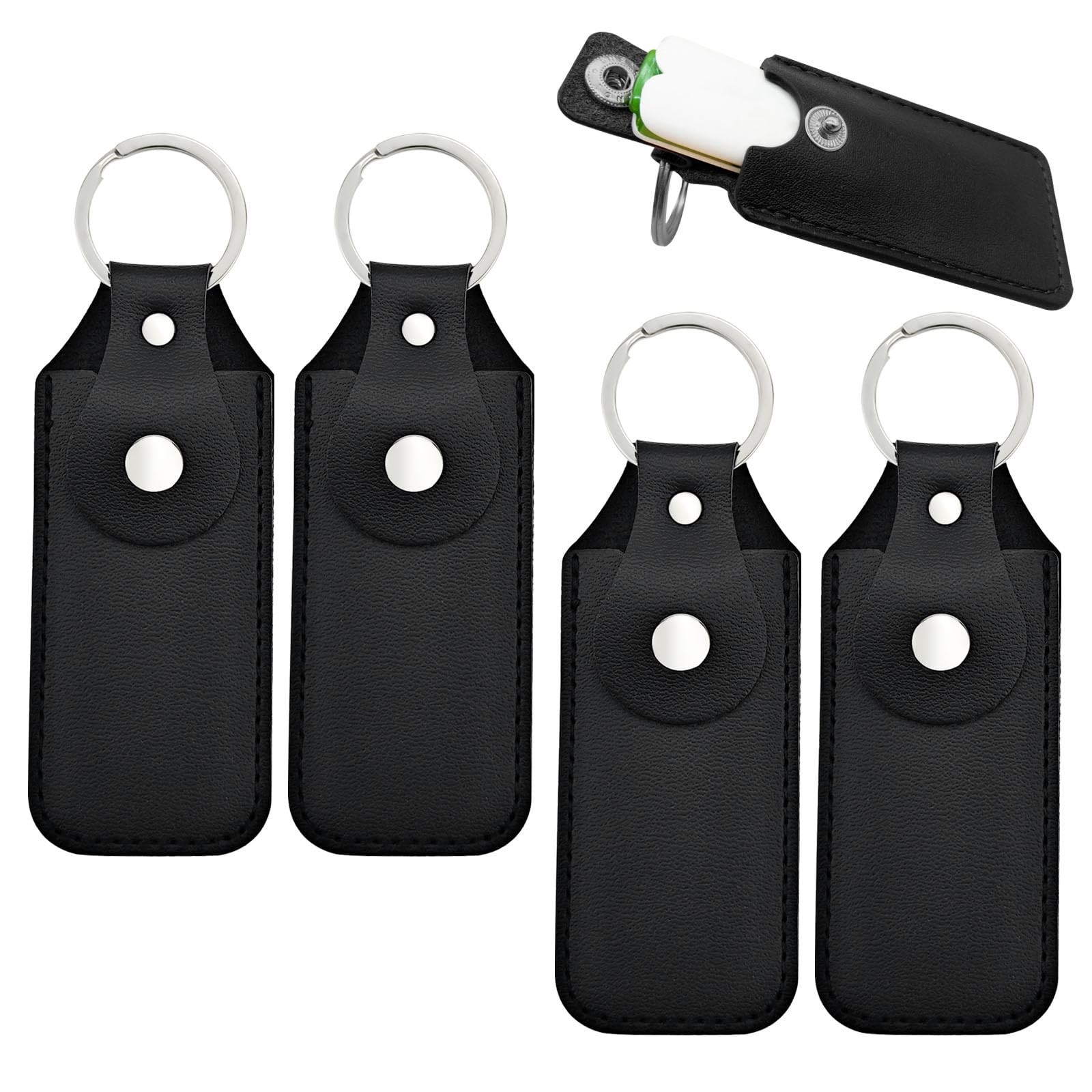 4PCS Flash Drive Case, Leather Storage Cases, Leather Cover for Flash Drive H...