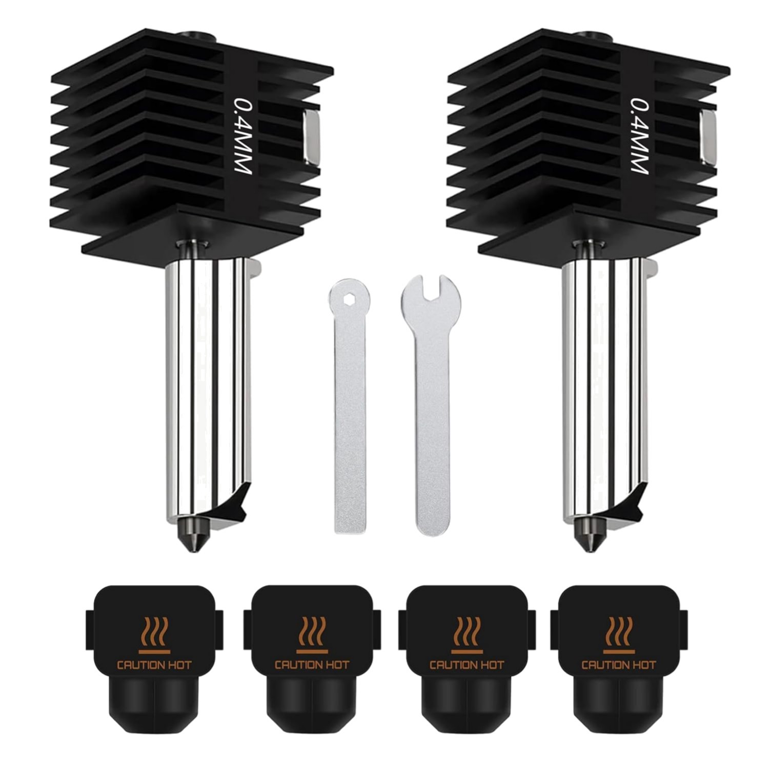 Durable 2 Pack Hot End Kit for A1 Mini 3D Printer - Includes Silicone Socks