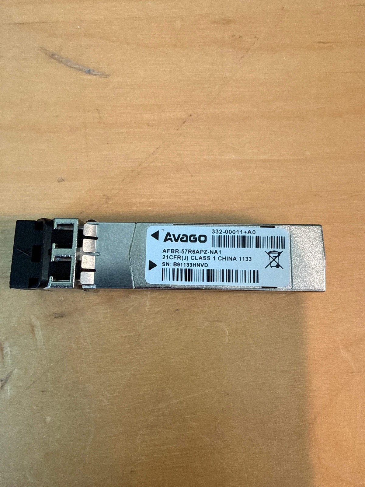 Avago AFBR-57R6APZ-NA1 4Gb FC SFP (NetApp 332-00011) - Used