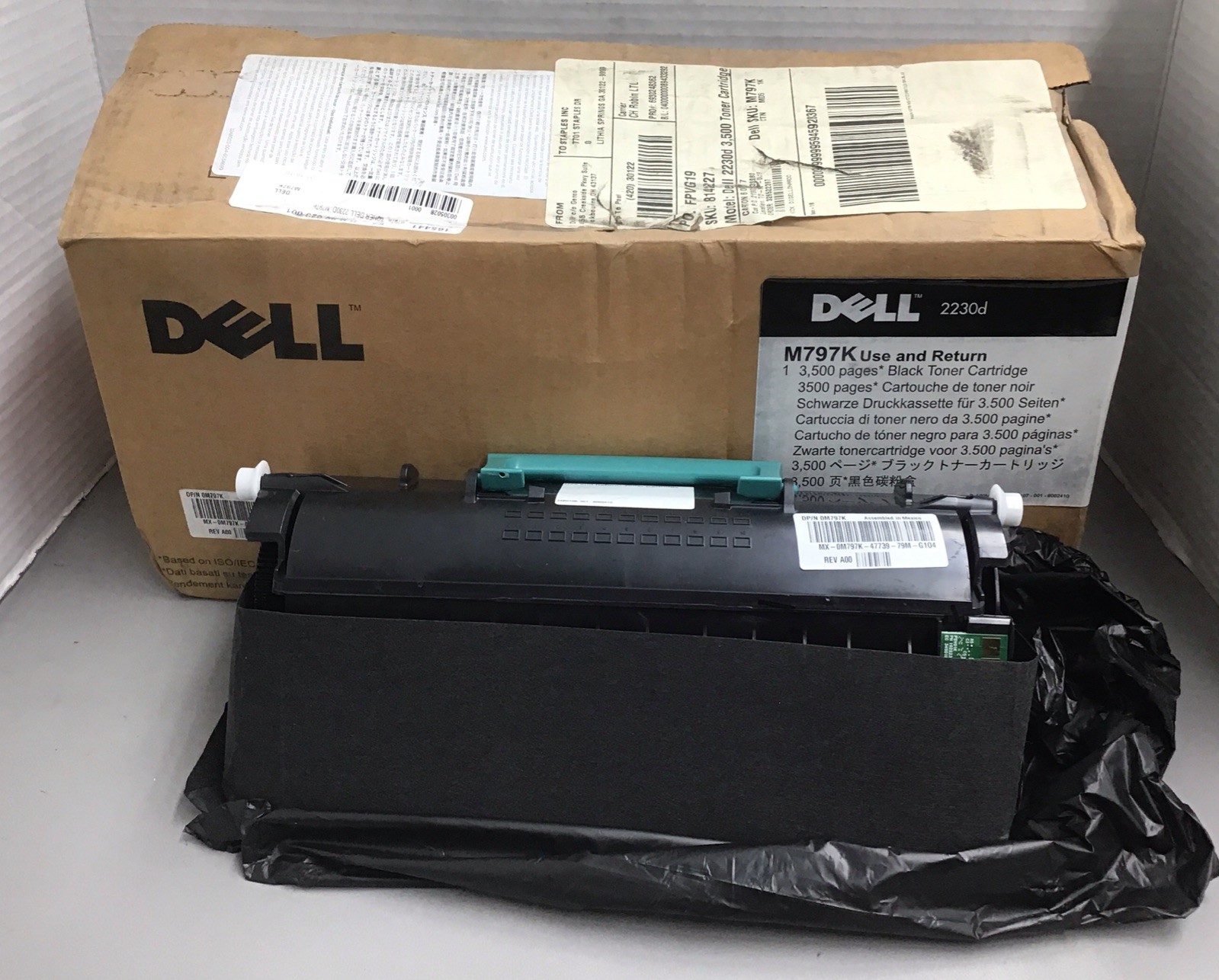 Dell Black Toner Cartridge M797K For Dell 2230d (M2)