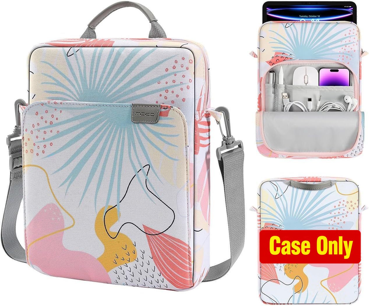 Case for 9-11 Inch Tablet Sleeve Bag with Shoulder Strap and Handle