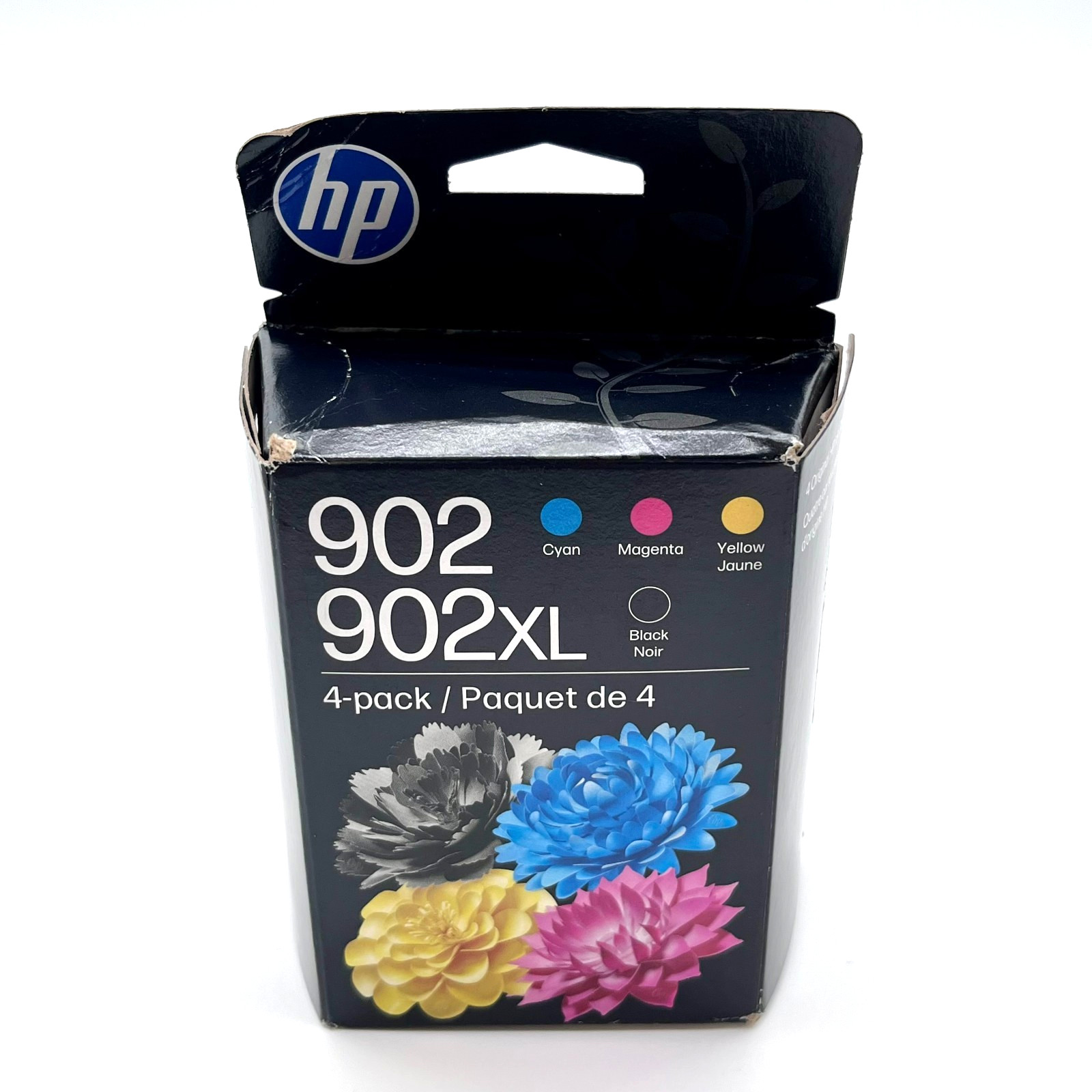 4 Pack - HP 902XL Black / 902 Cyan, Magenta, Yellow Ink Cartridge Set: T0A39AN