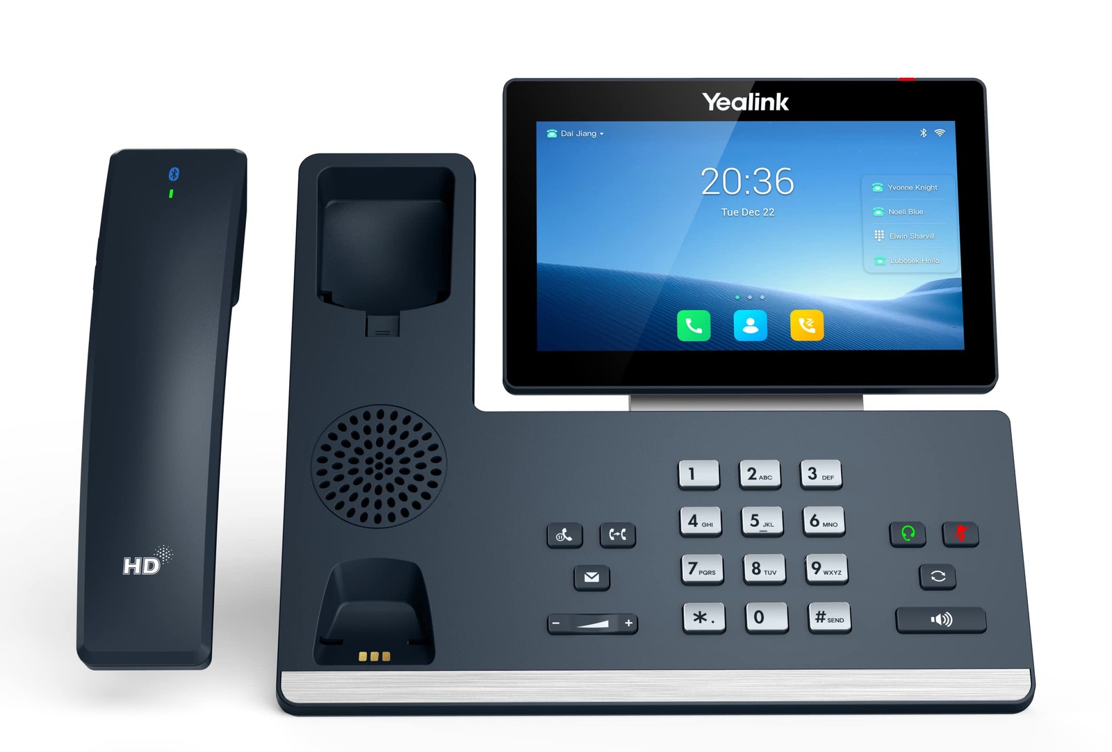 Yealink SIP-T58W Pro VoIP Phone 7" Touchscreen Bluetooth Handset 16 Line PoE