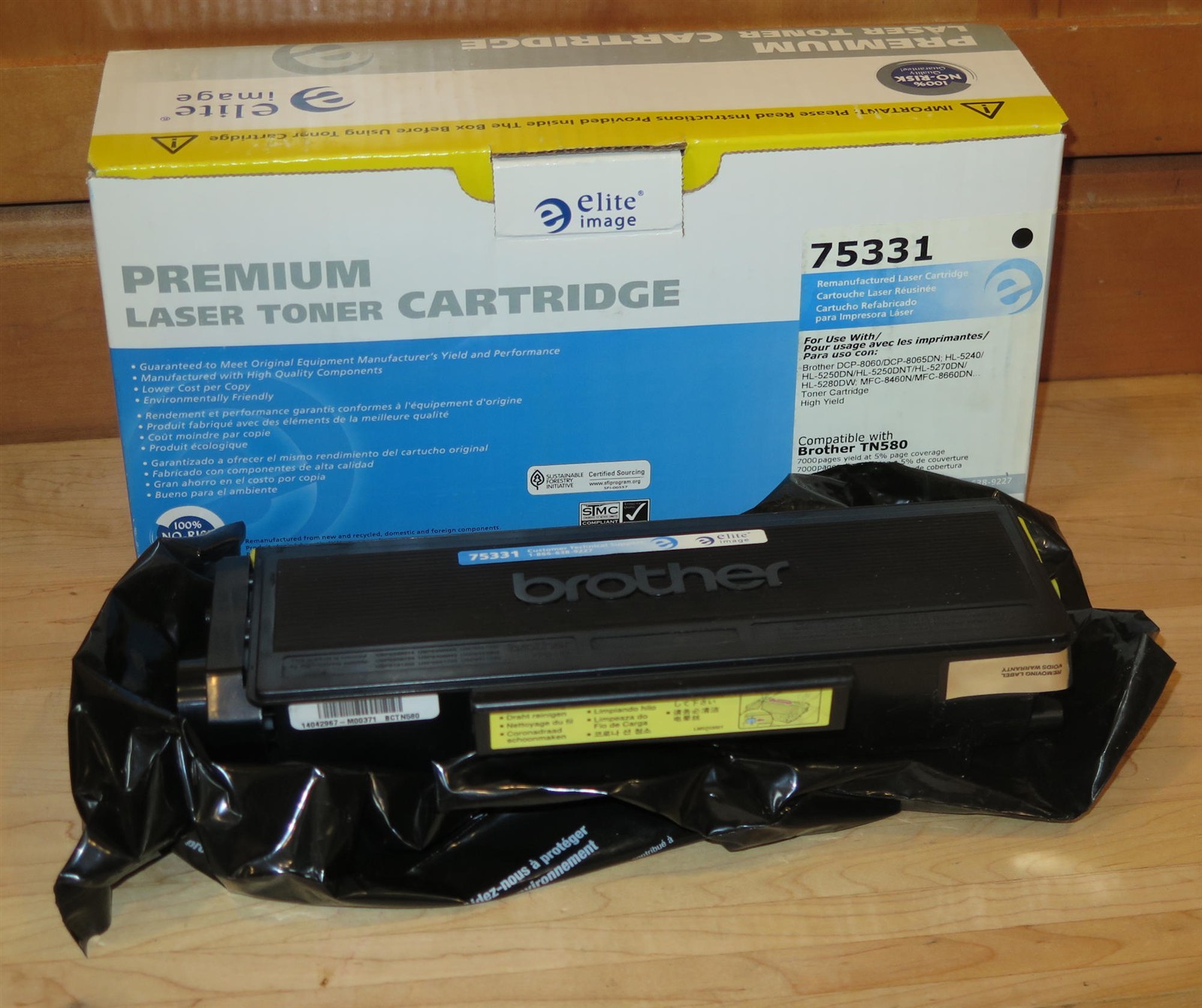 Elite Image Premium Black Laser Toner Cartridge - for Brother TN-580