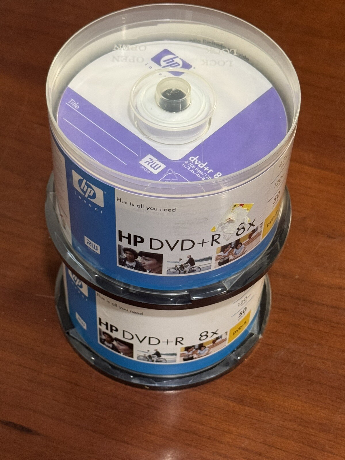 HP DVD-R 16X 4.7GB 120 Mins 2 Cakes Of 50Pack Blank Discs See Images And Notes