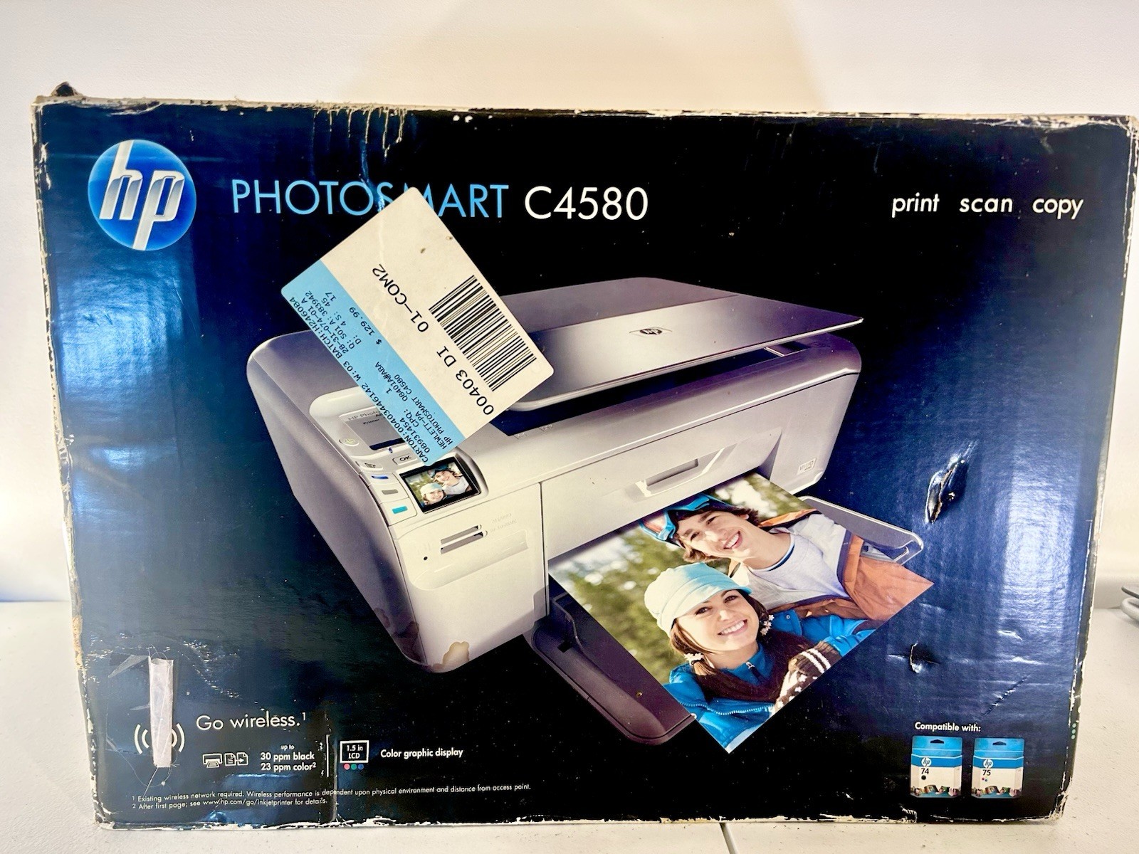 HP Photosmart C4580 All-In-One Inkjet Printer New In Box