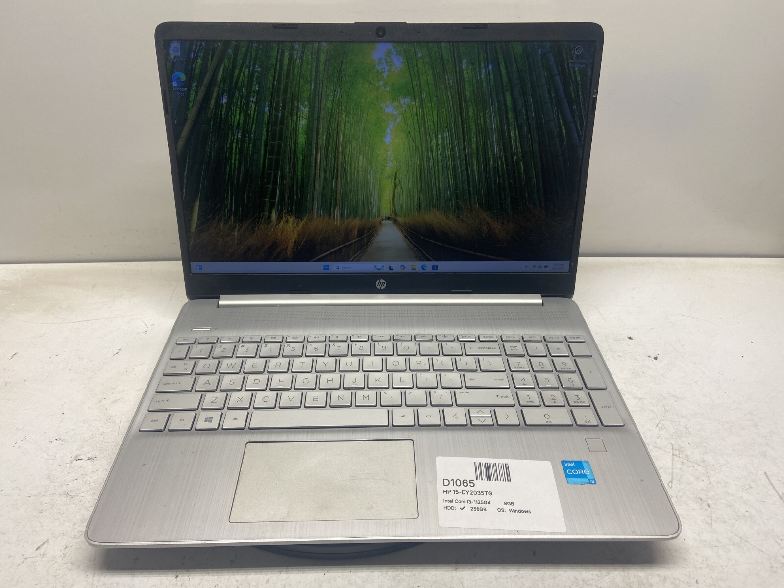 HP 15-DY2035TG Laptop Intel Core i3-1125G4 8GB 256GB SSD Win 11 - Dead Trackpad