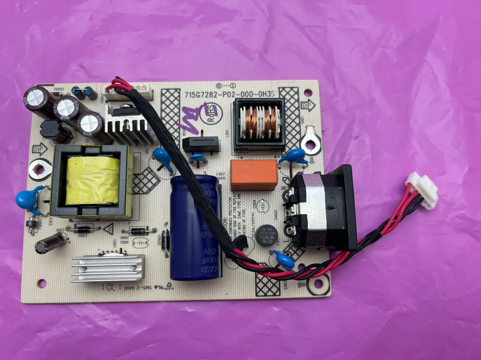 ✅ Genuine HP ProDisplay P202m Monitor Power Supply Board 715G7282-P02-000-0H3S