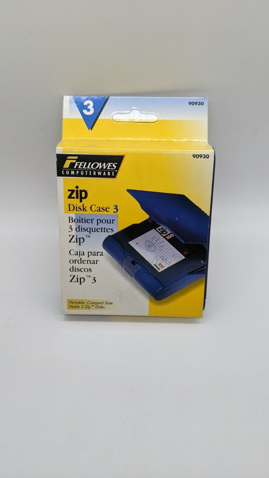 Fellowes Computerware Zip Disk Case 3pack- 90930