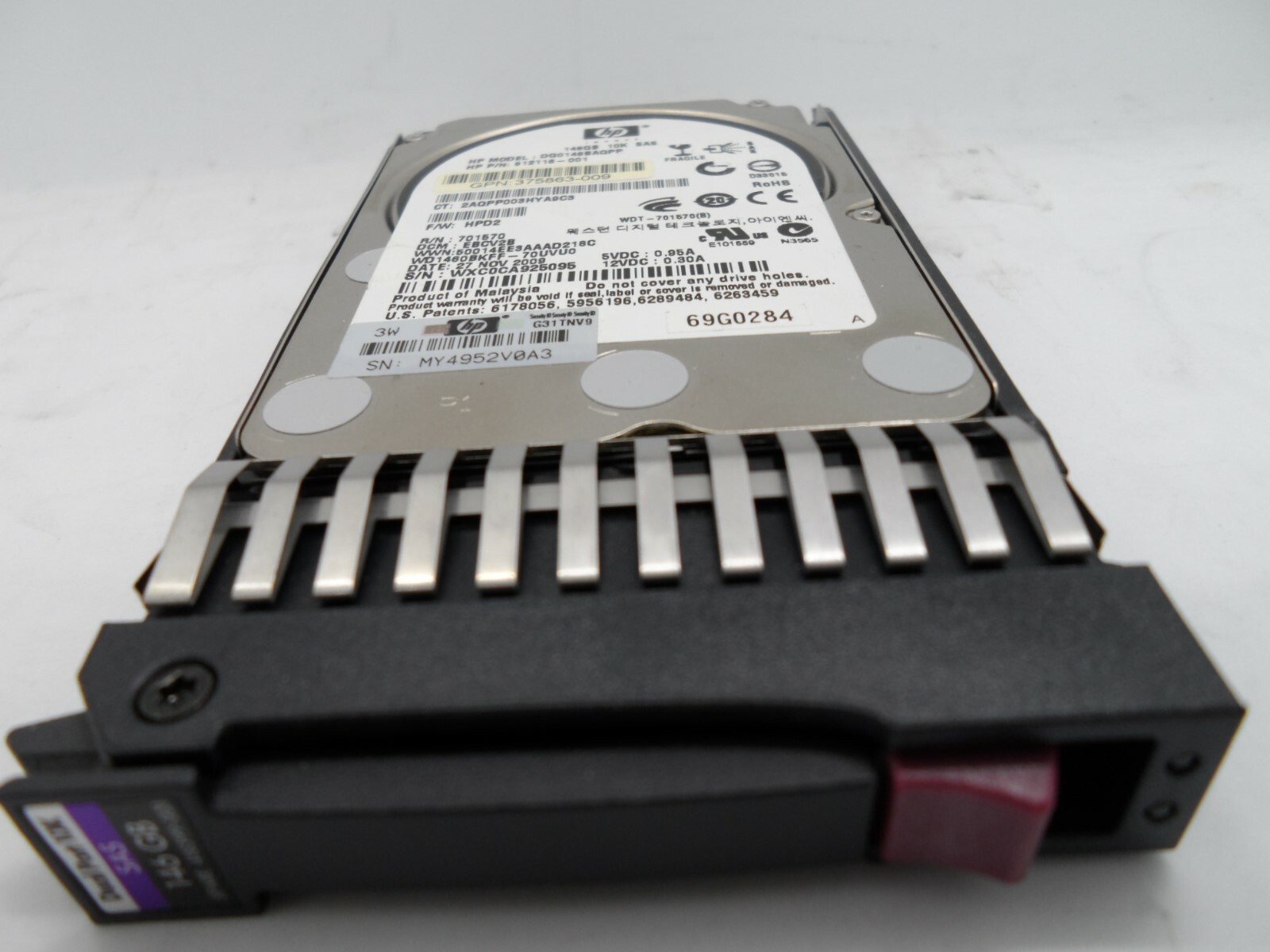 HP 146Gb dual port 10K SAS HDD 2.5" 418399-001 418367-B21 512116-001 375863-009