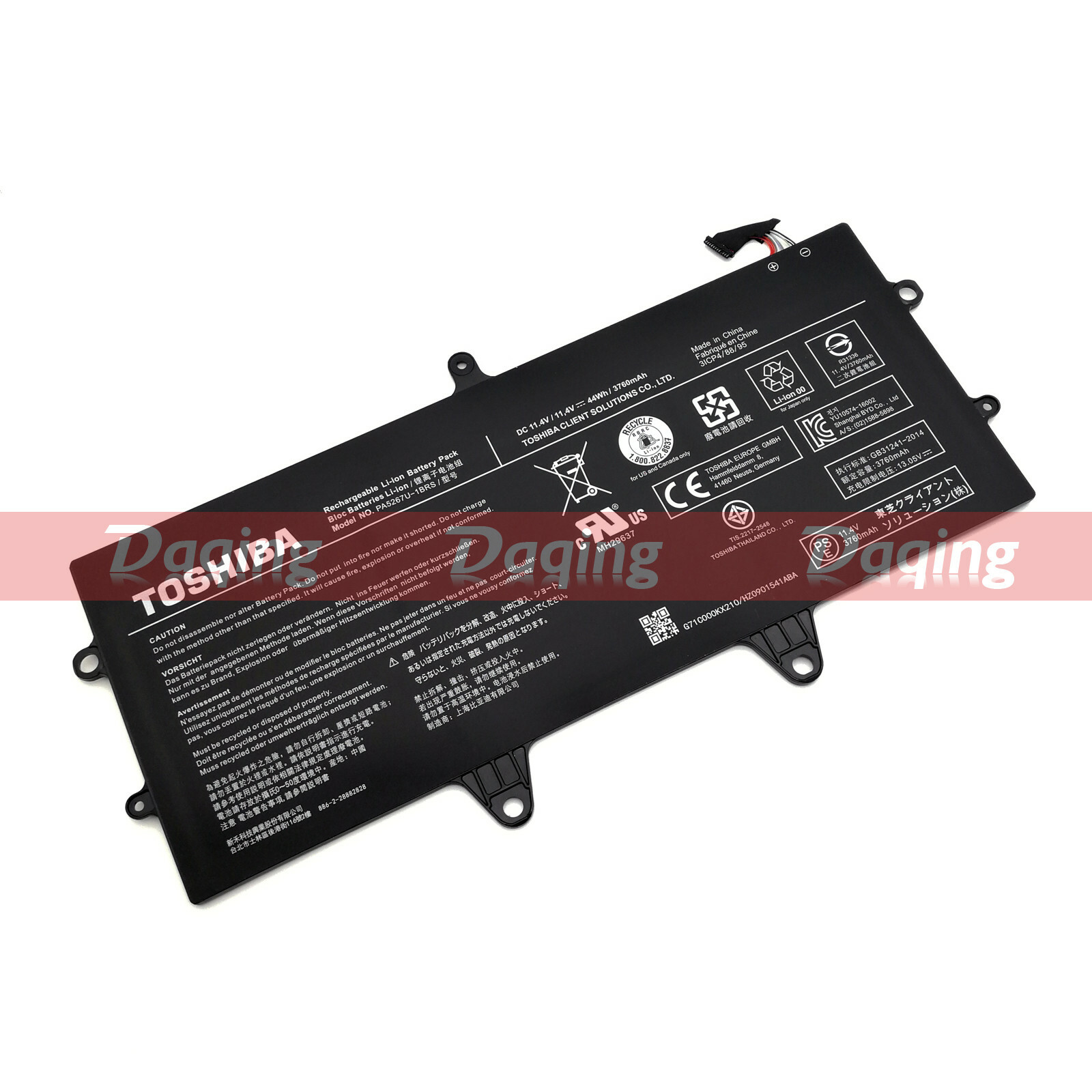 New Original PA5267U-1BRS Battery for Toshiba Portege X20W X20W-D-10Q X20W-E OEM
