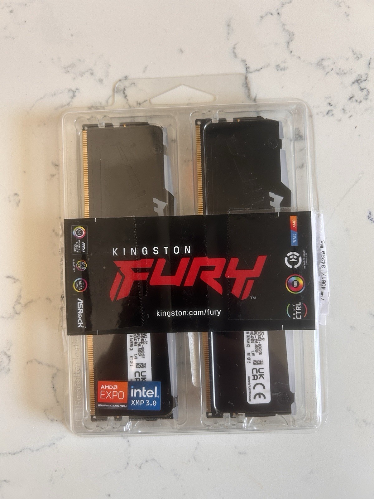 Kingston FURY Beast DDR5 32GB 2x16GB 5600 CL36 EXPO XMP 3.0 KF556C36BBEK2-32
