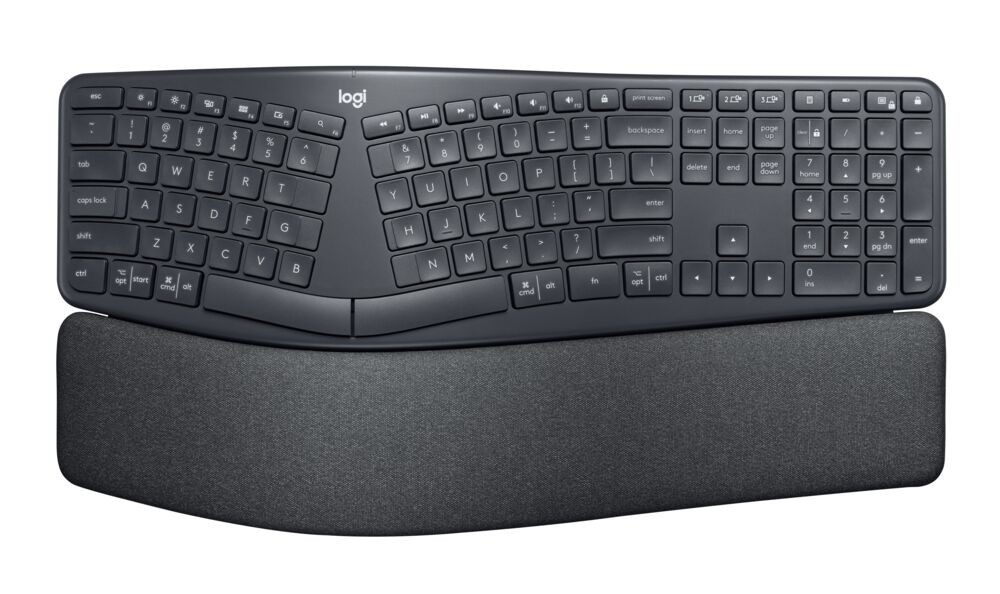 Logitech Ergo K860 Wireless Ergonomic Keyboard - Split Keyboard with Wrist Rest