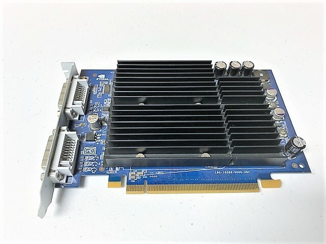 USED 630-0064  NVIDIA PCI-e Dual DVI  128MB Video Graphics Card 