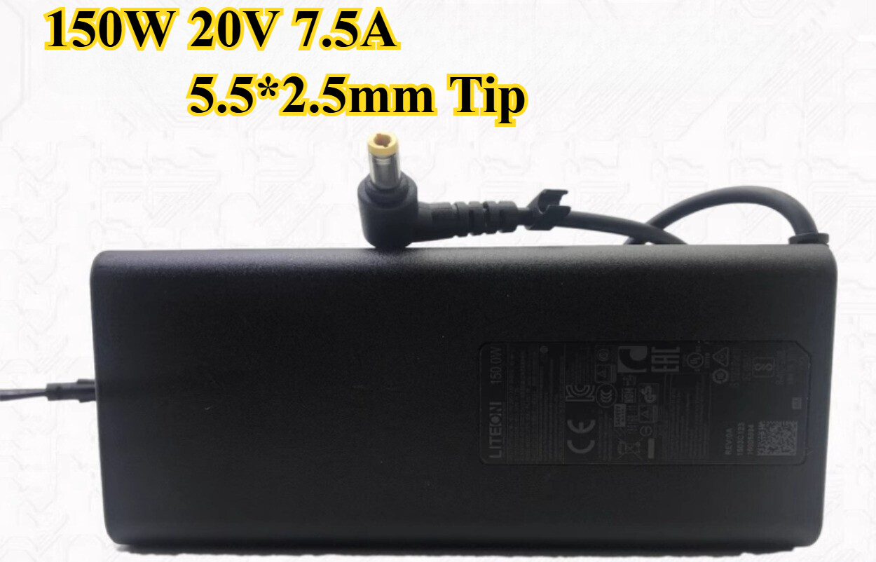 Genuine Liteon 150W 20V 7.5A PA-1151-76 Adapter Power Supply 5.5*2.5mm Charger