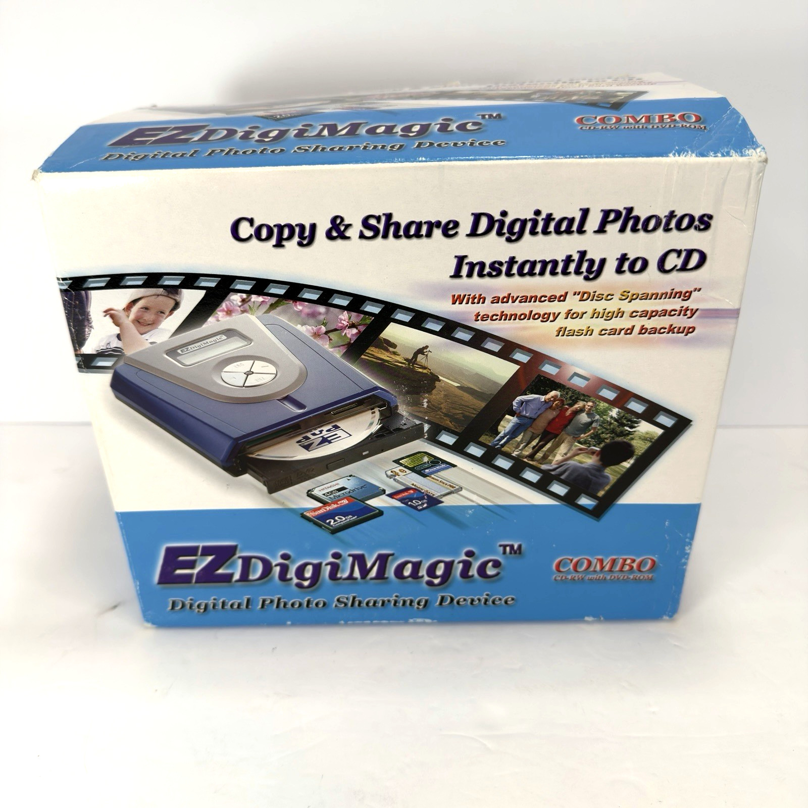 EZDigiMagic DM220-C24 Digital Photo Backup CD DVD Combo Drive New Open Box