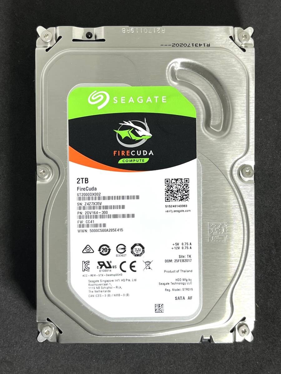 2TB  ST2000DX002 / Seagate FireCuda [ Usage time: 9740h ] 2017 manufacture Good