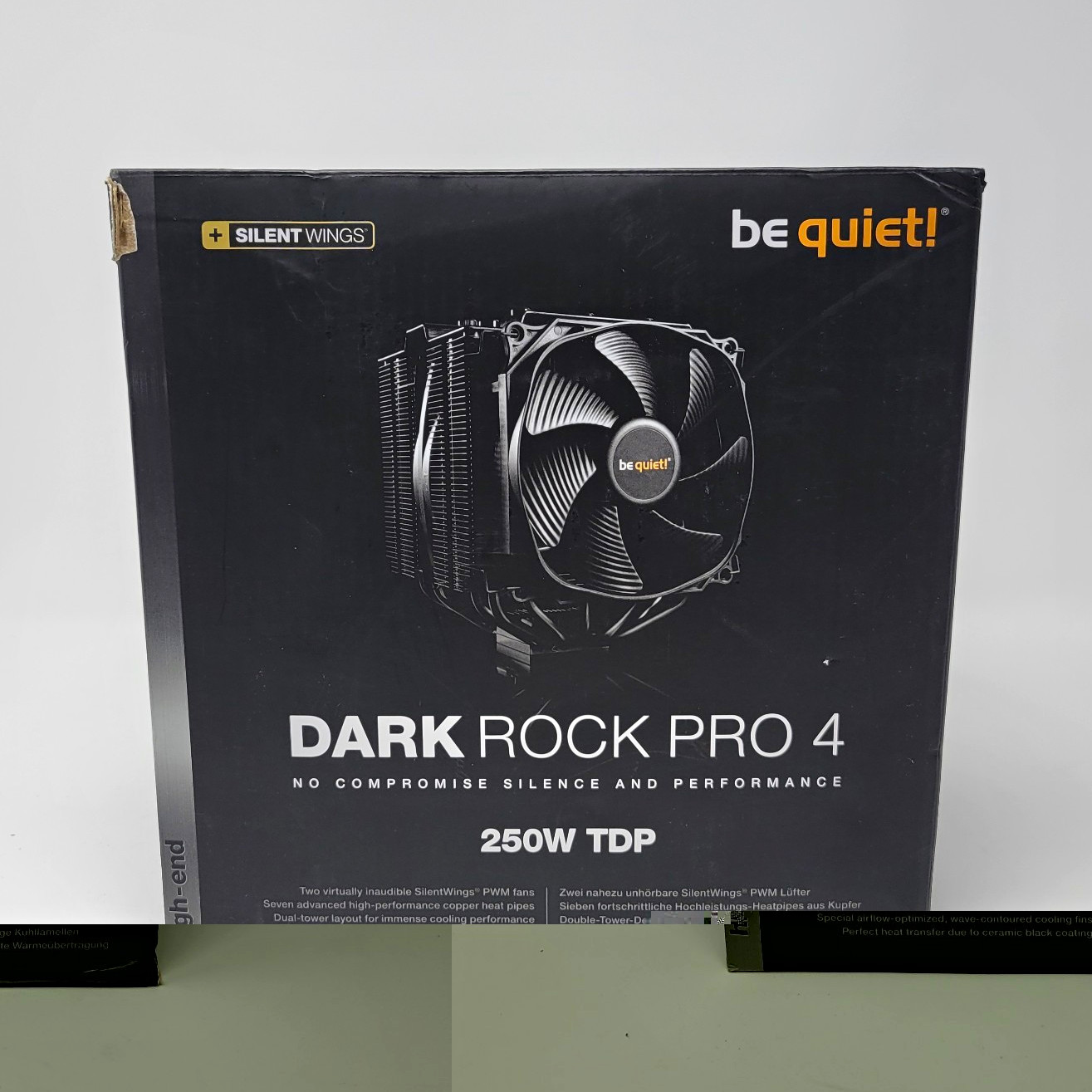 be quiet Dark Rock Pro 4 BK022 CPU Cooler 250W TDP 120mm PWM Intel/AMD