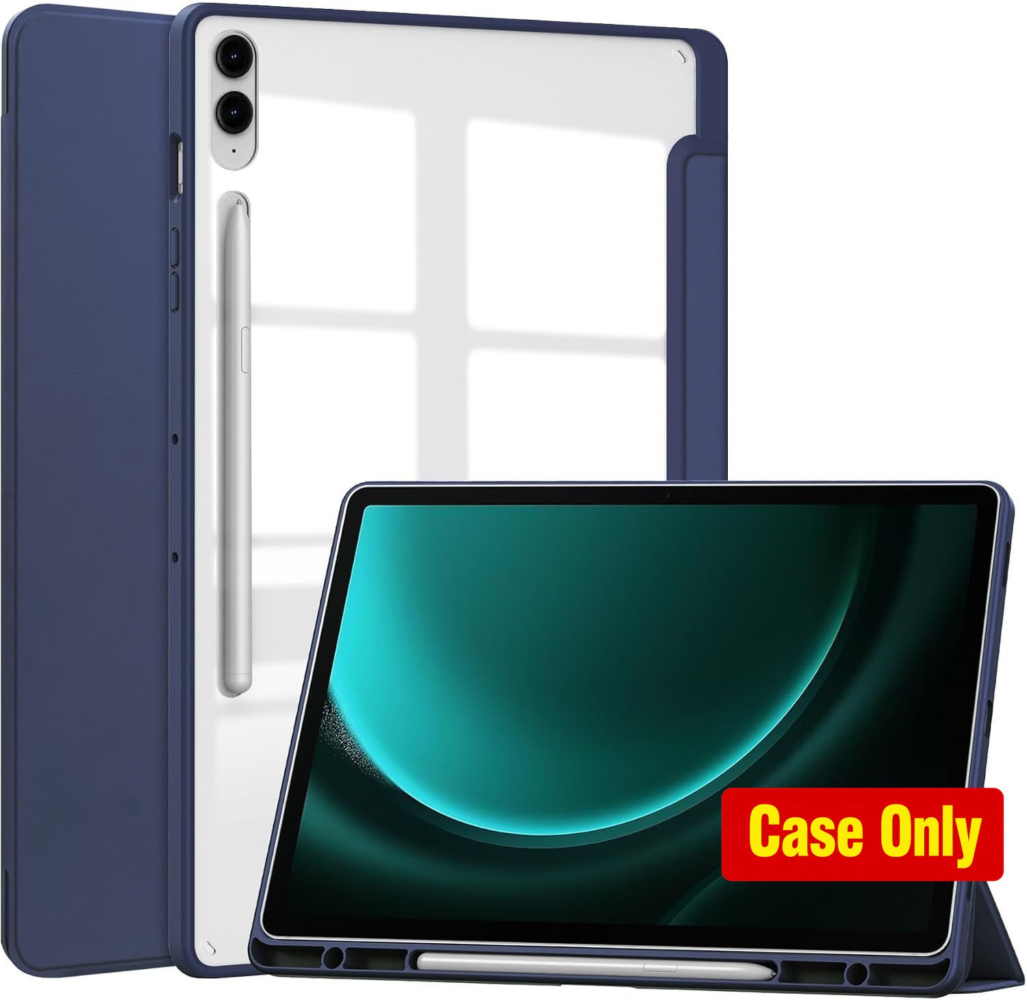 Case for Samsung Galaxy Tab S10 Lite 10.9 inch, Transparent Back Shell with S Pe