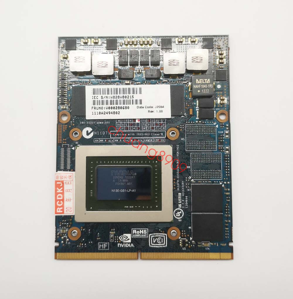 V000280680 For Toshiba Qosmio X870 X875 Nvidia GTX 670M 3GB Graphics Video Card