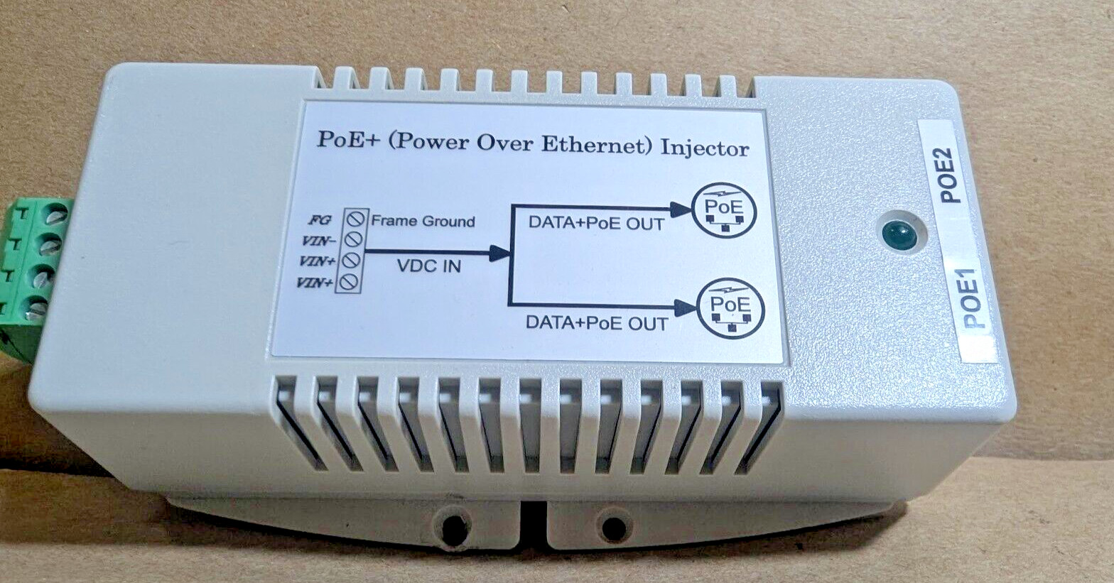 Tycon TP-DCDC-2448DX2-HP High Power PoE+ Injector DC/DC Converter Out:2x56V 71W