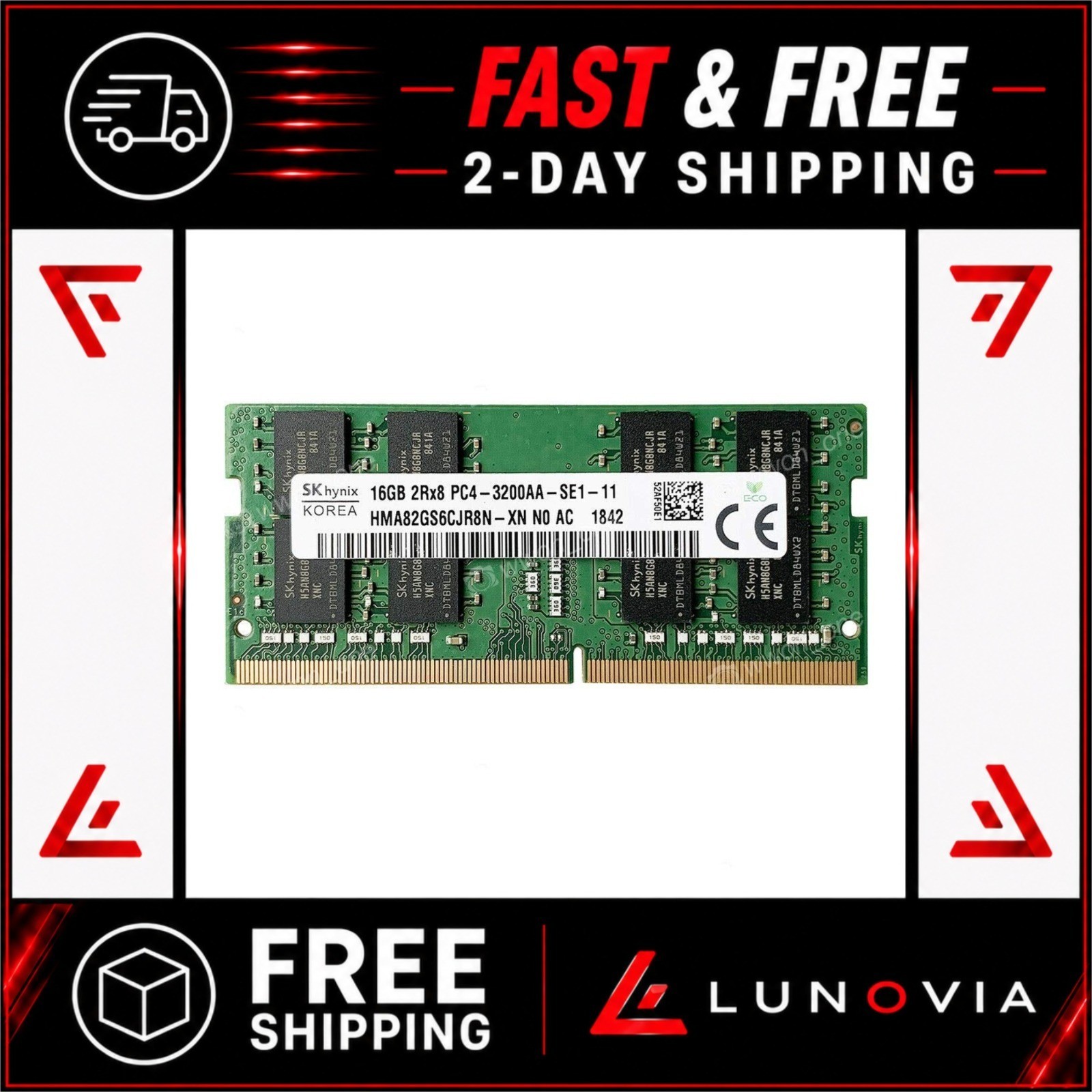 SK hynix 16GB DDR4 3200MHz SO-DIMM Laptop RAM PC4-25600