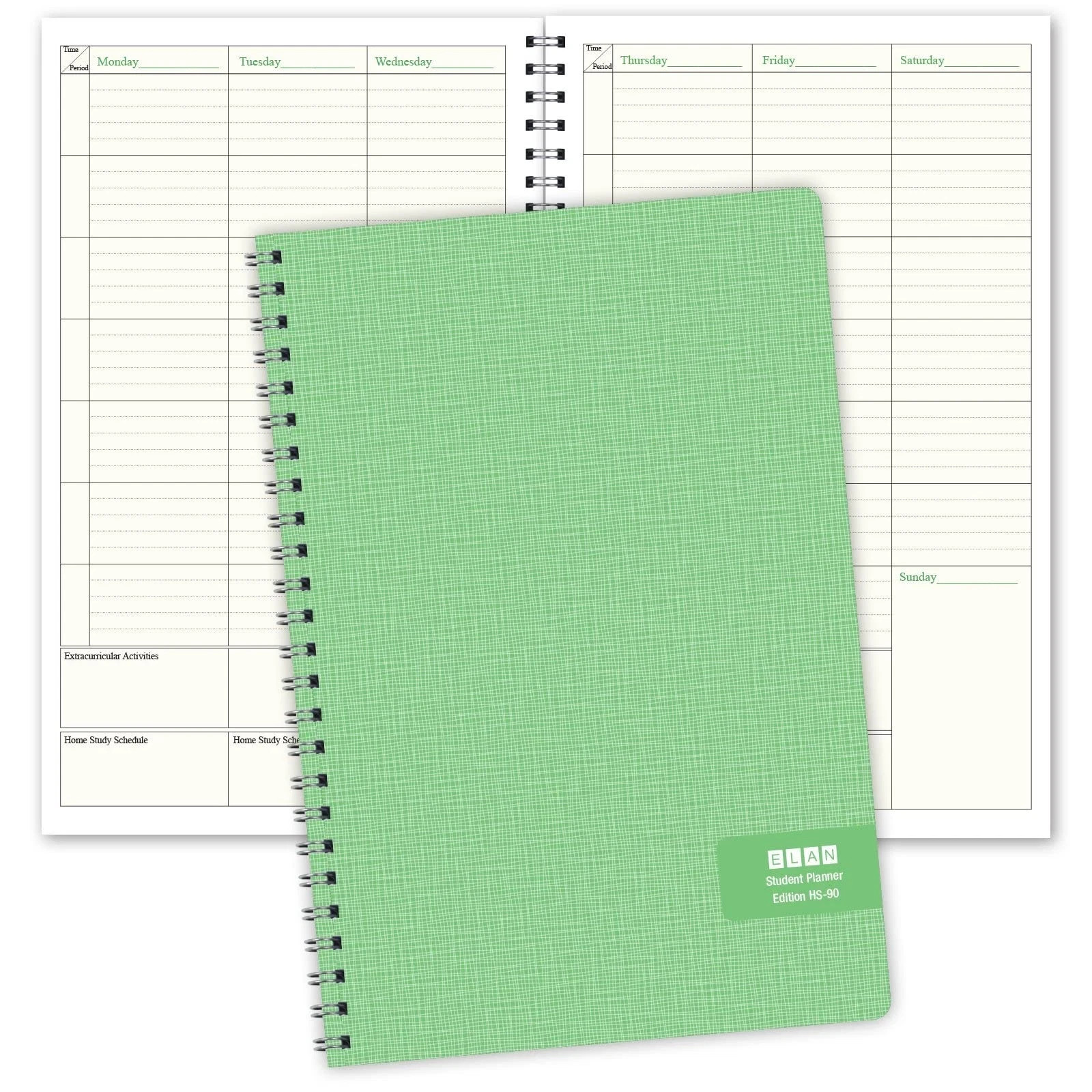 High School Student Planner Agenda 40 Weeks Daily 7 Subjects Life Skills Guide