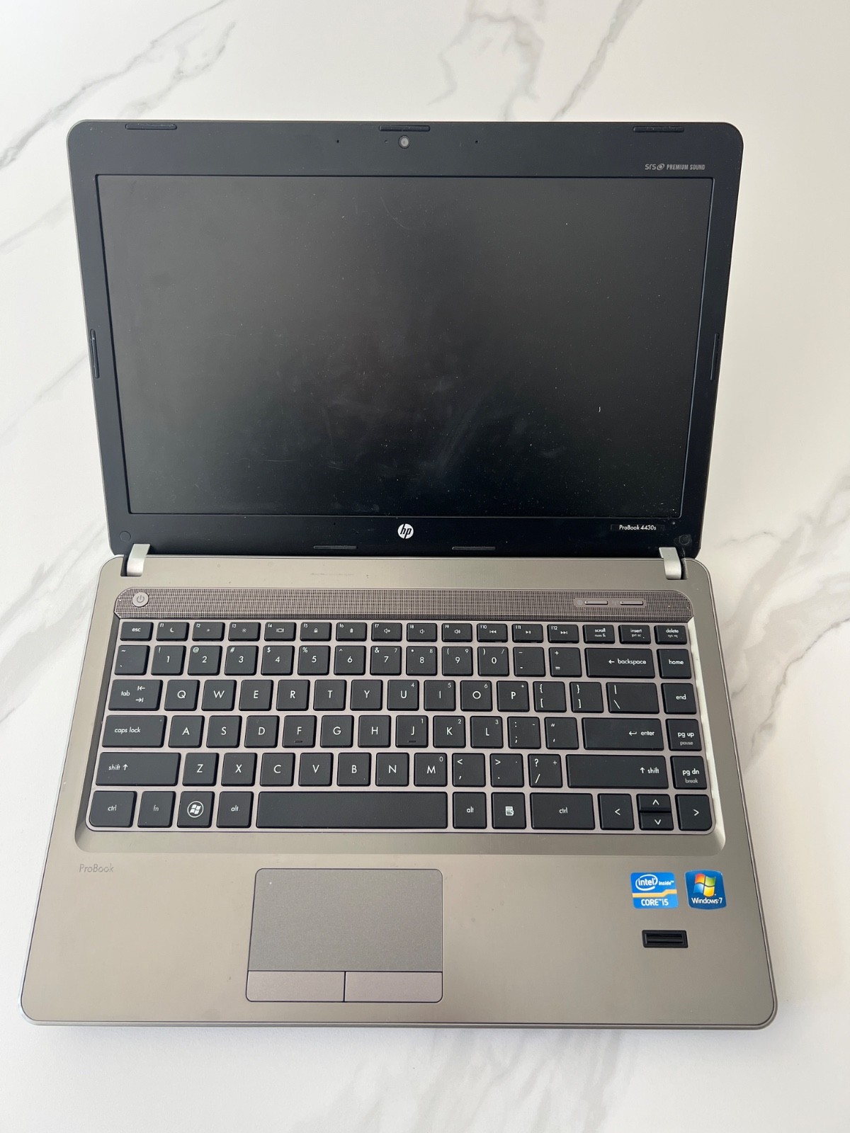 HP PROBOOK 4430s i5 2450M BOOTS TO BIOS - No RAM Battery HDD Back Cover - READ