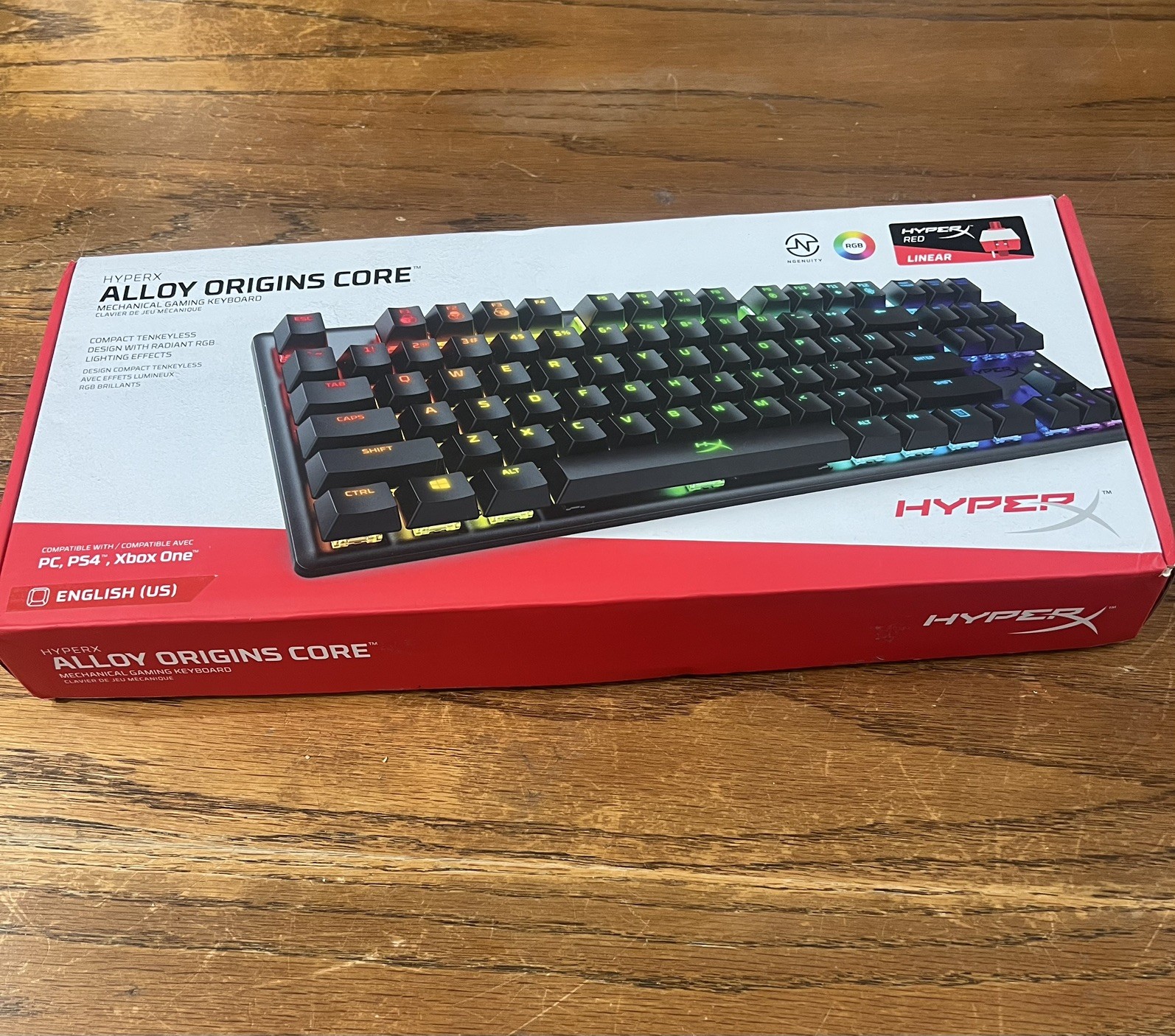 HyperX Alloy Origins Core TKL Mechanical Gaming Keyboard RGB 