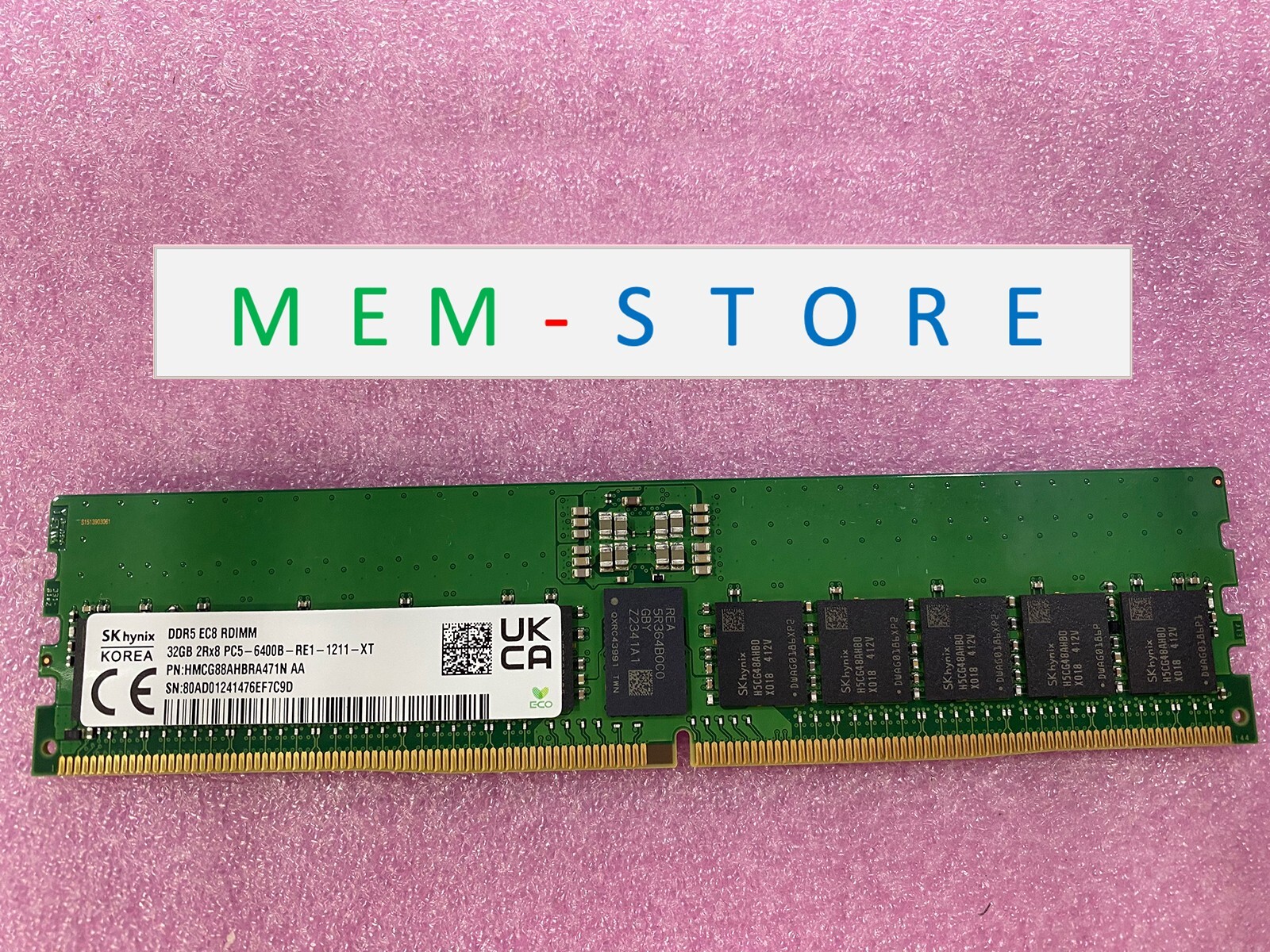 SK hynix Original 32GB DDR5 RDIMM 6400MHz RAM Compatible w/ Cisco UCS-MRX32G1RE5