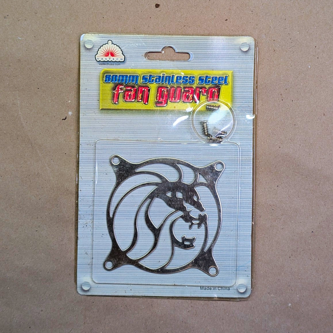 80mm Stainless Steel Silver PC Fan Guard Grill w/Screws FG-LN-80S
