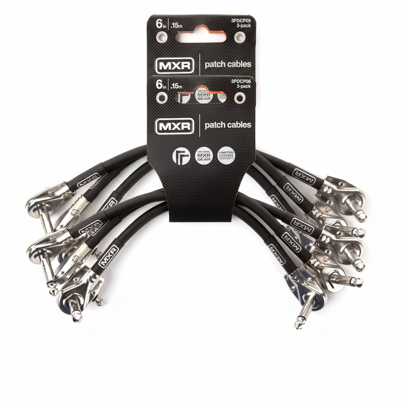 6-Inch Patch Cables - 3 Pack (2 Sets) | High-Quality Guitar Effects Connectors