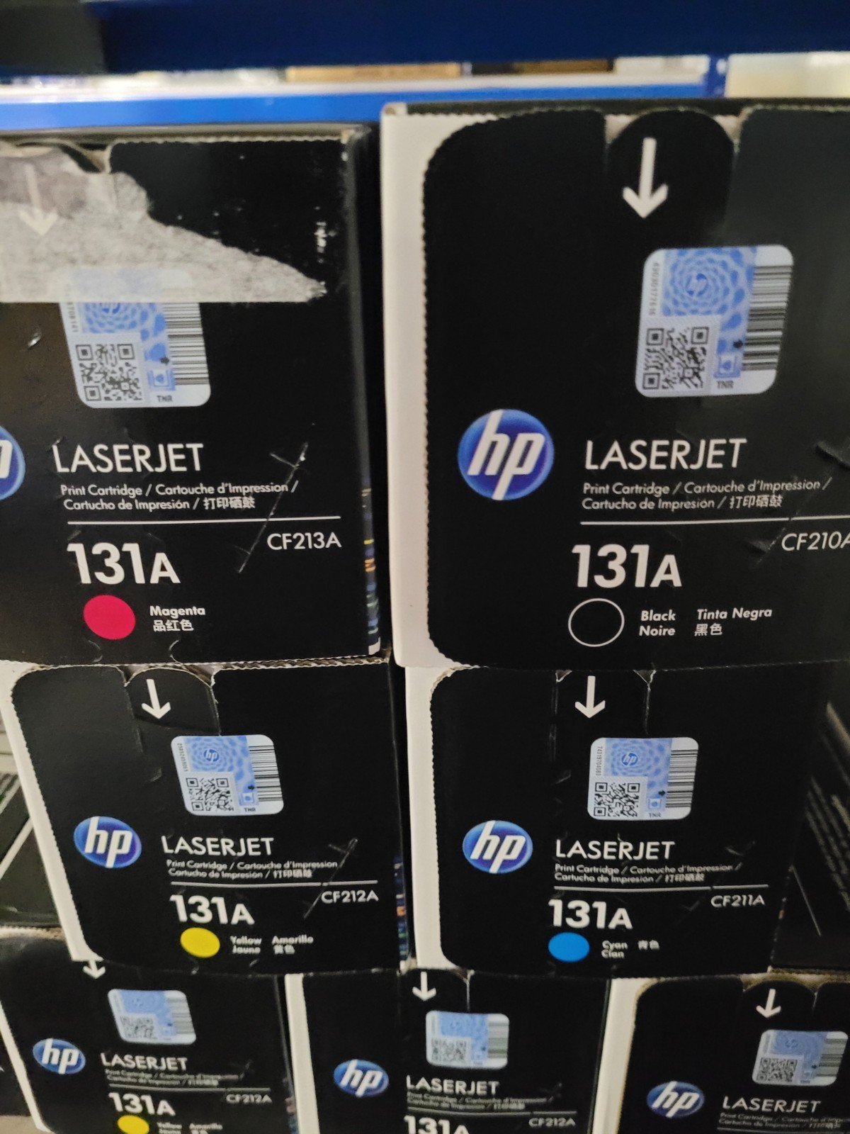HP 131A Black Cyan Magenta Yellow Toner Set CF210A CF211A CF212A CF213A Brandnew