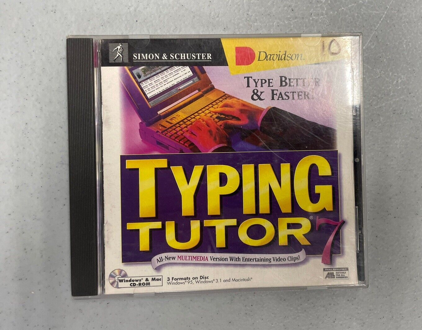 Typing Tutor 7 Simon & Schuster (windows 95, 3.1, mac)