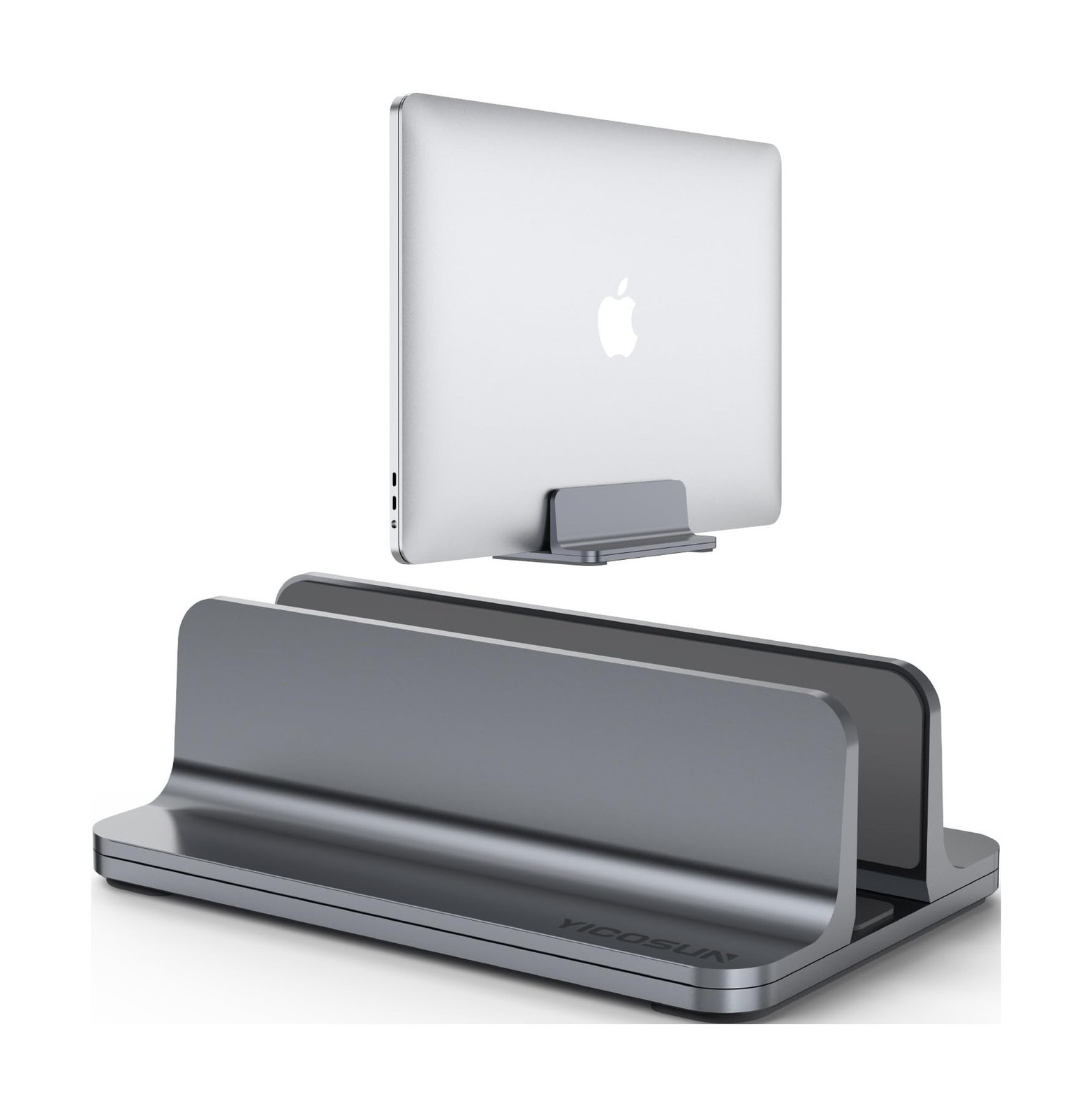 Aluminum Vertical Laptop Stand for Desk - Adjustable Width Dock... USA FAST SHIP