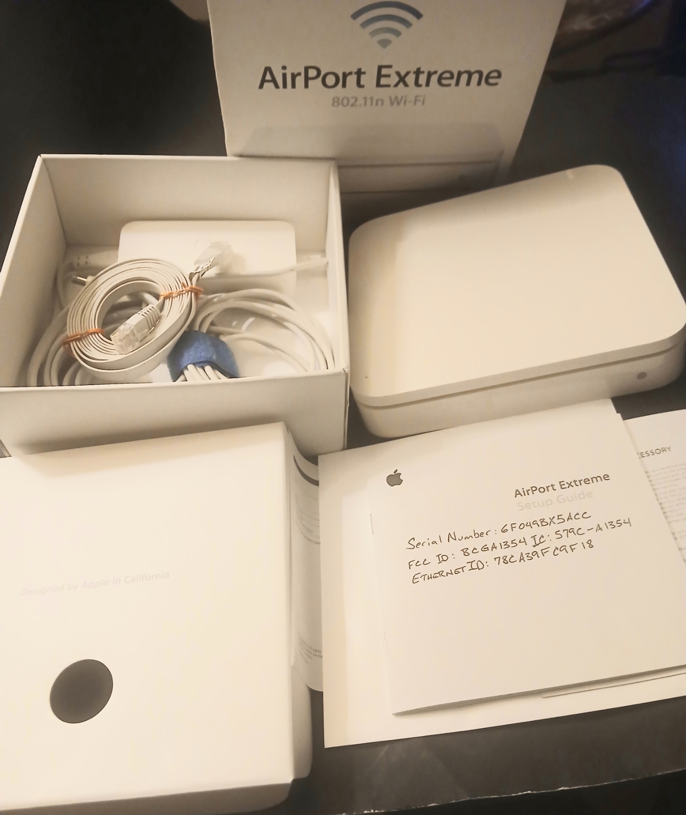 New Apple AirPort Extreme 802.11n Wi-Fi Base Station MD031LL/A model A1408
