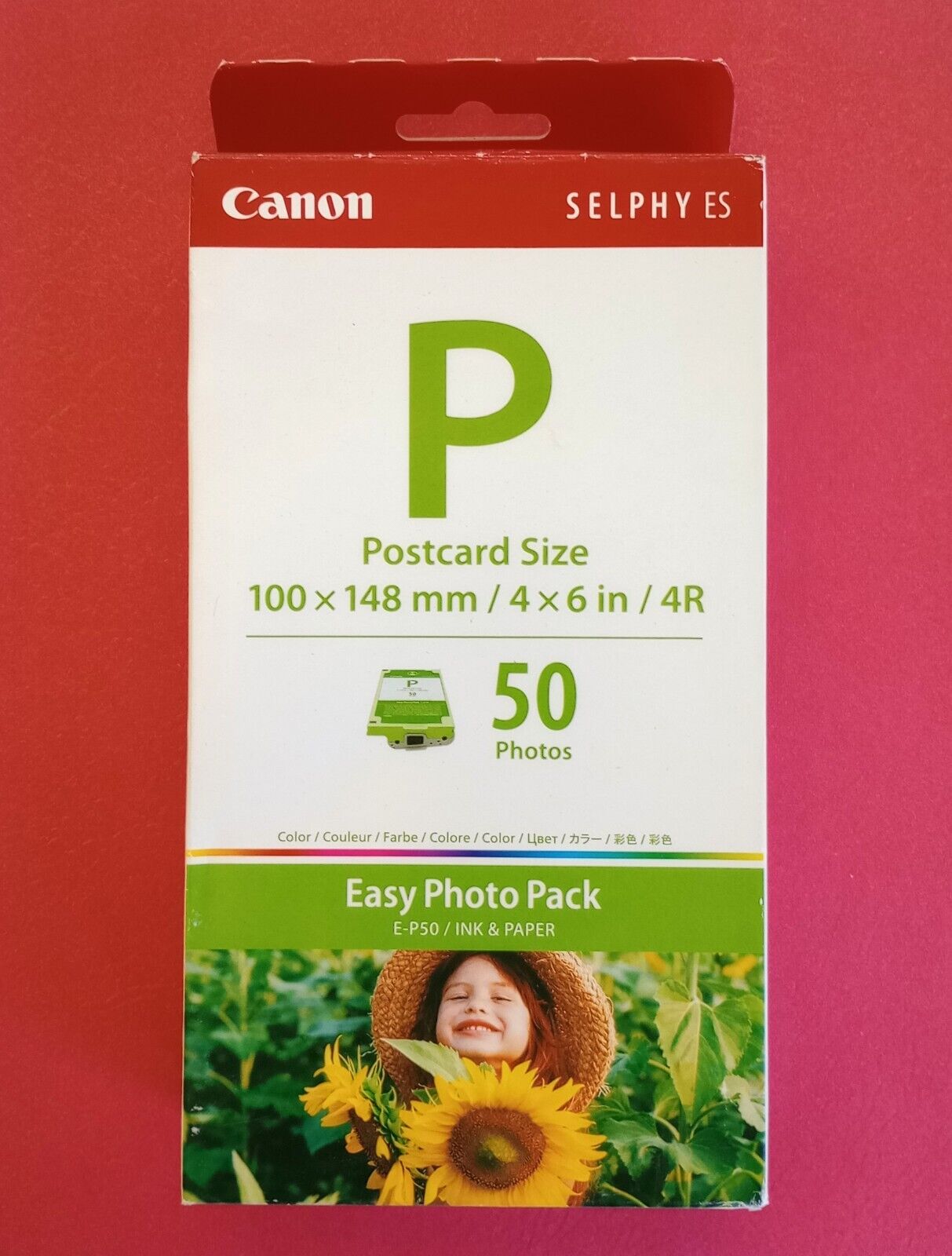 Canon Easy Photo Pack E-P50 Ink & Paper SELPHY Postcard Size 4” x 6” NOS