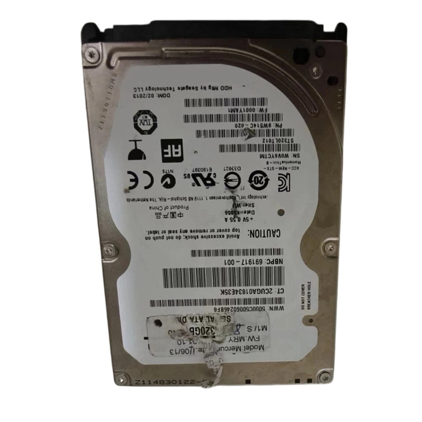 ST320LT012 320GB Hard Disk Drive fits for Seagate 9ws14c-020 F/W: 0001YAM1