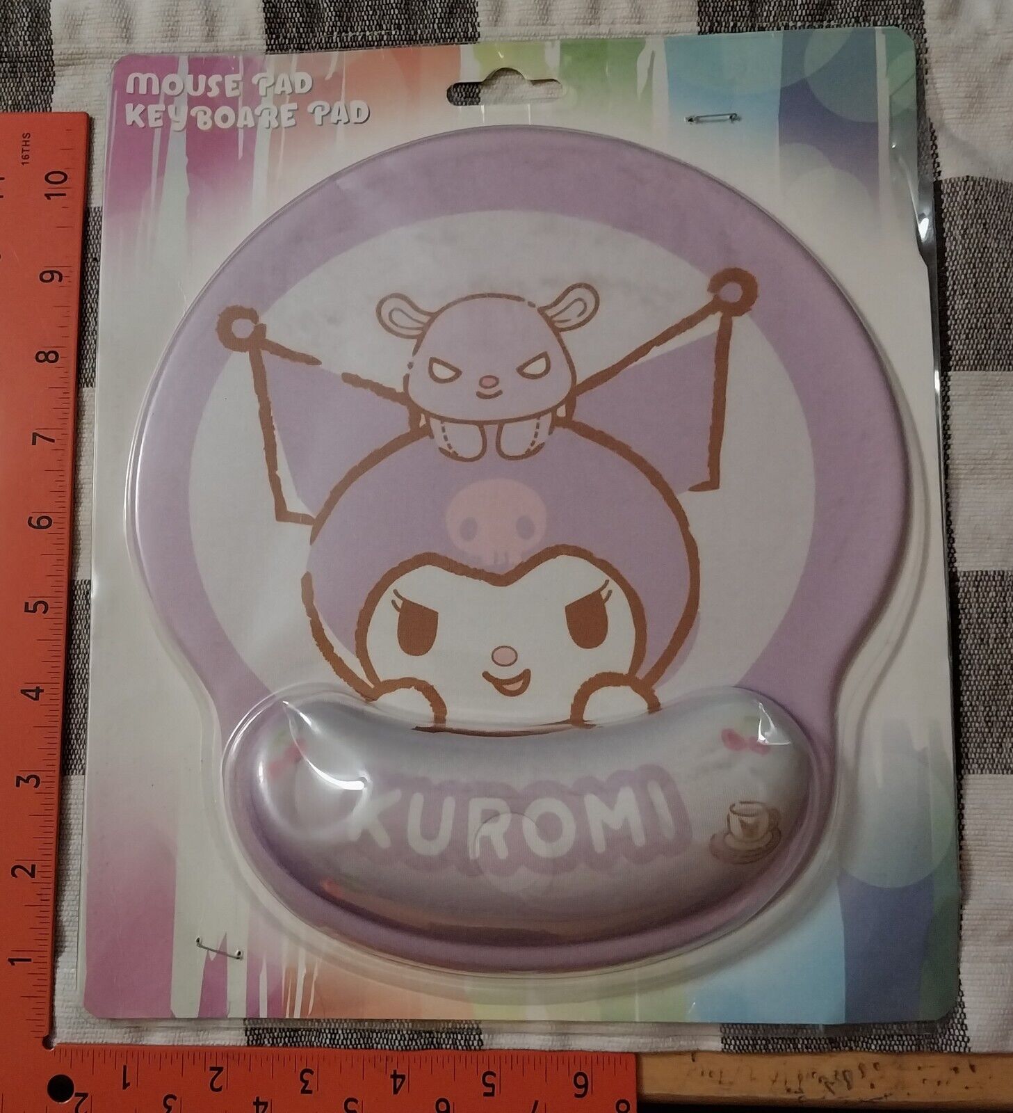 Sanrio Kuromi Wrist Rest Cushion And Non-Slip Mouse Pad-NIP