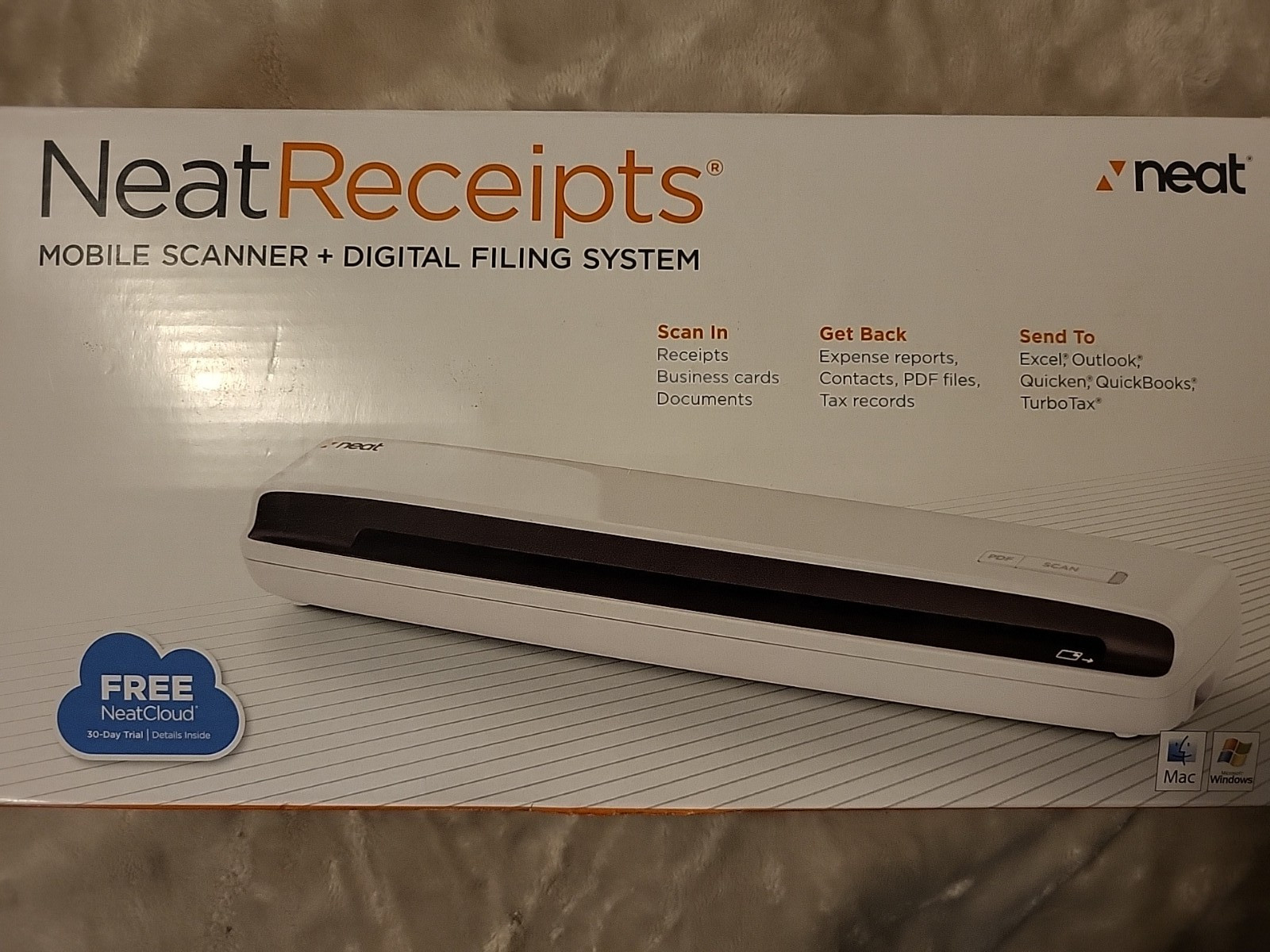 Neat Receipts mobile scanner + digital filing system